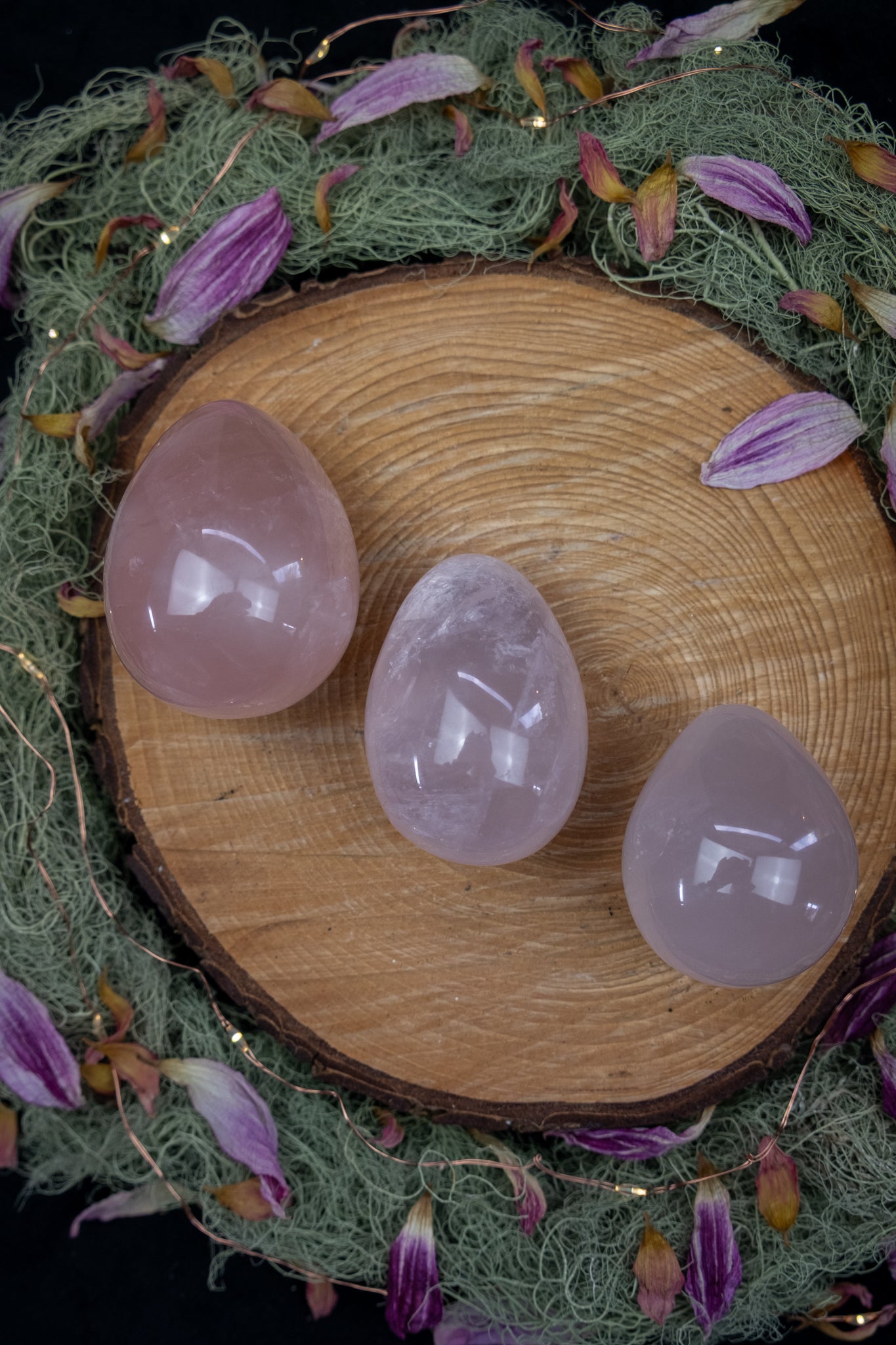 Star Rose Quartz Egg