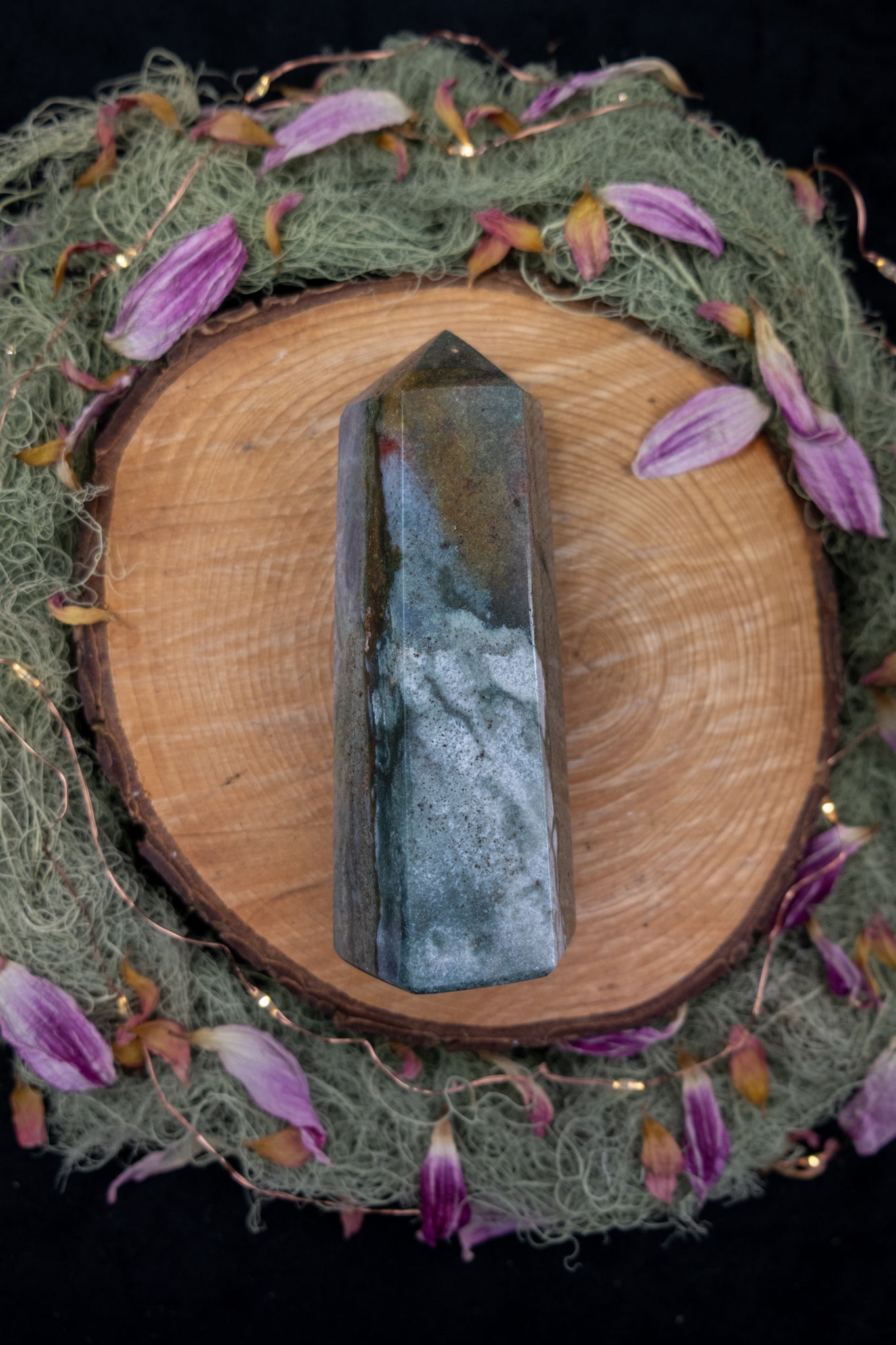 Ocean Jasper Crystal Point