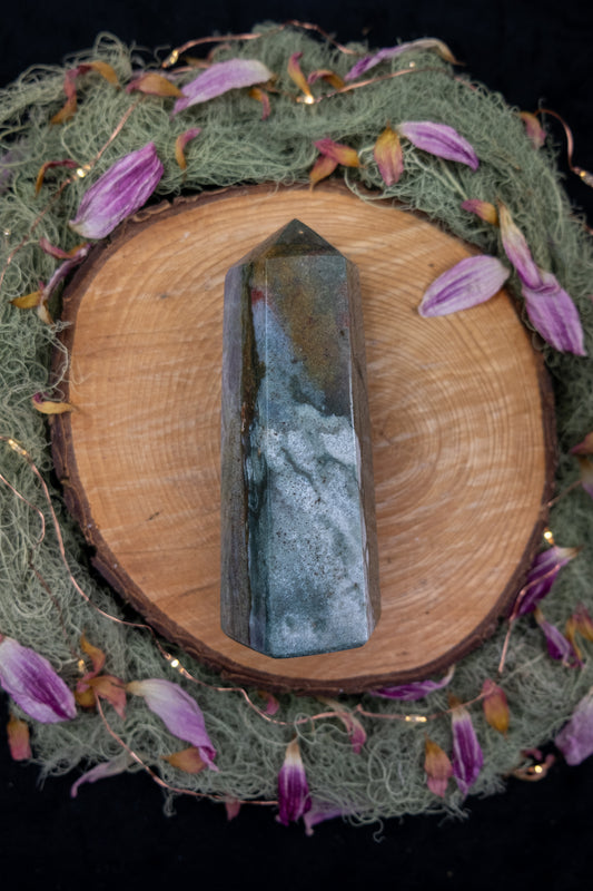 Ocean Jasper Crystal Point