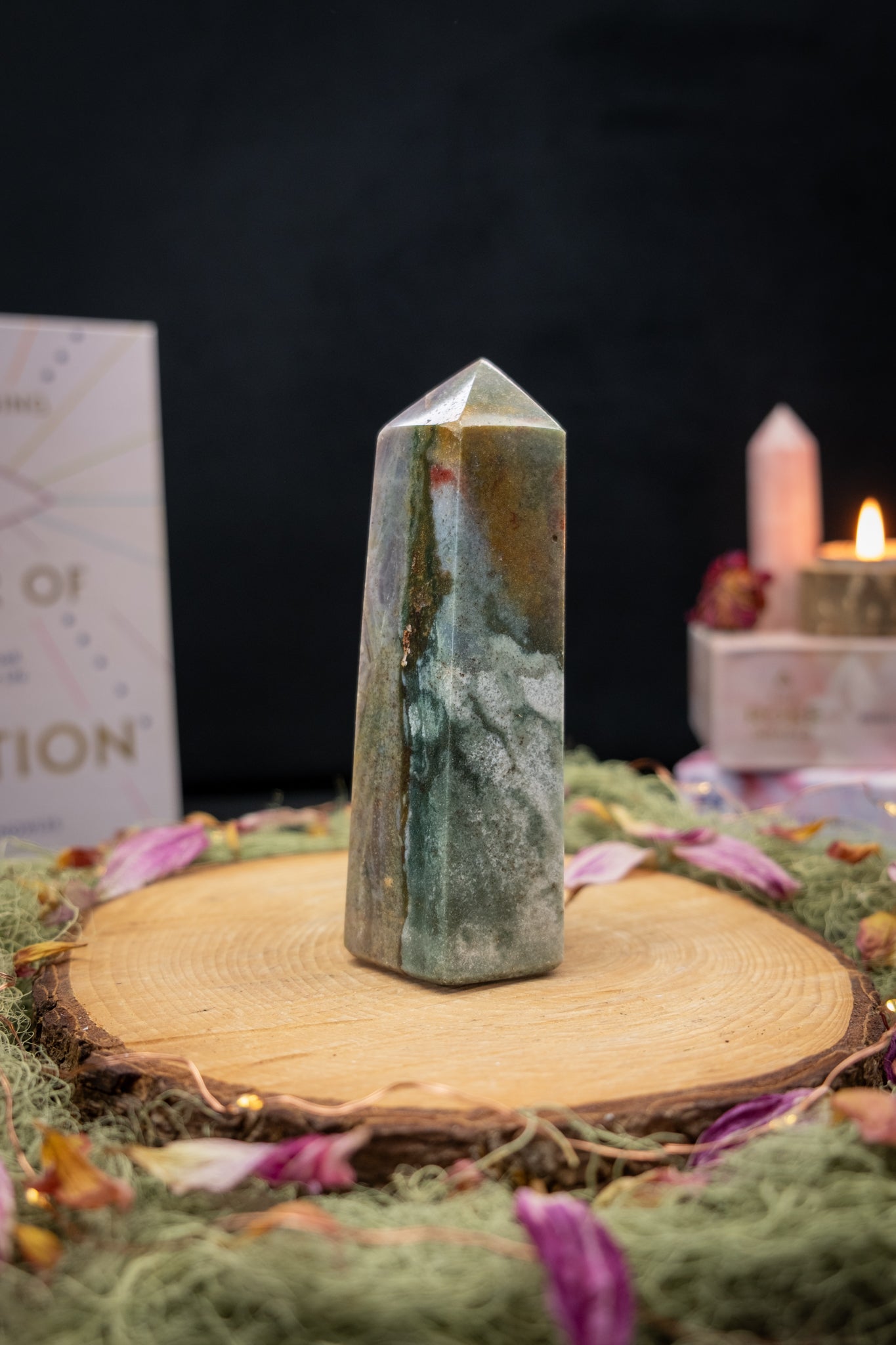 Ocean Jasper Crystal Point