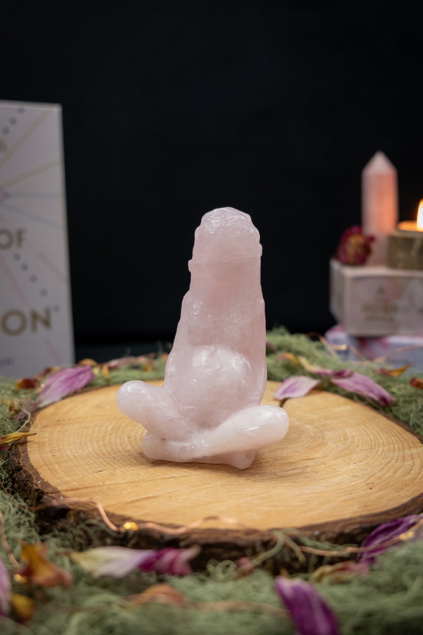 Rose Quartz Gaia Goddess Crystal
