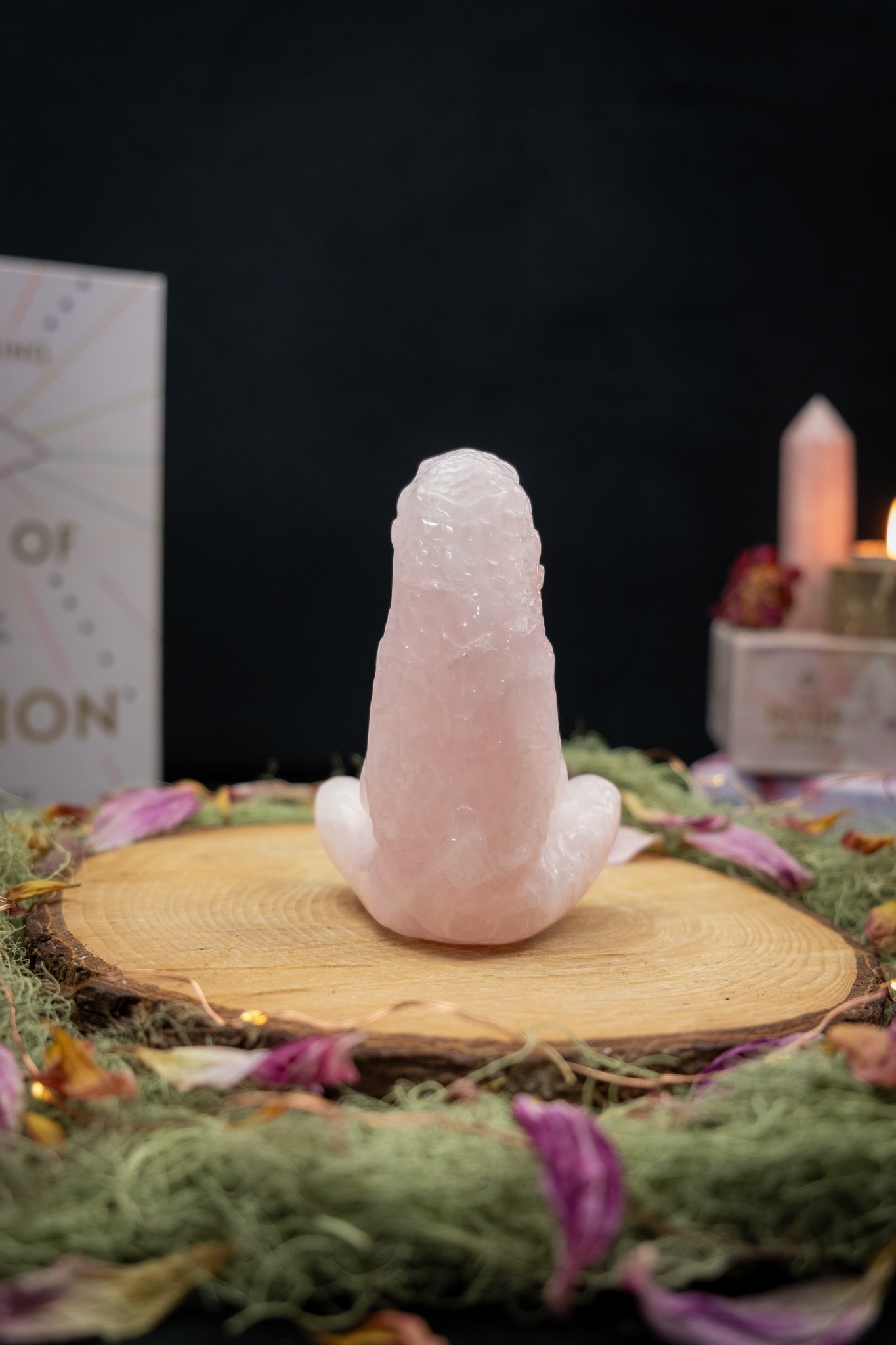 Rose Quartz Gaia Goddess Crystal