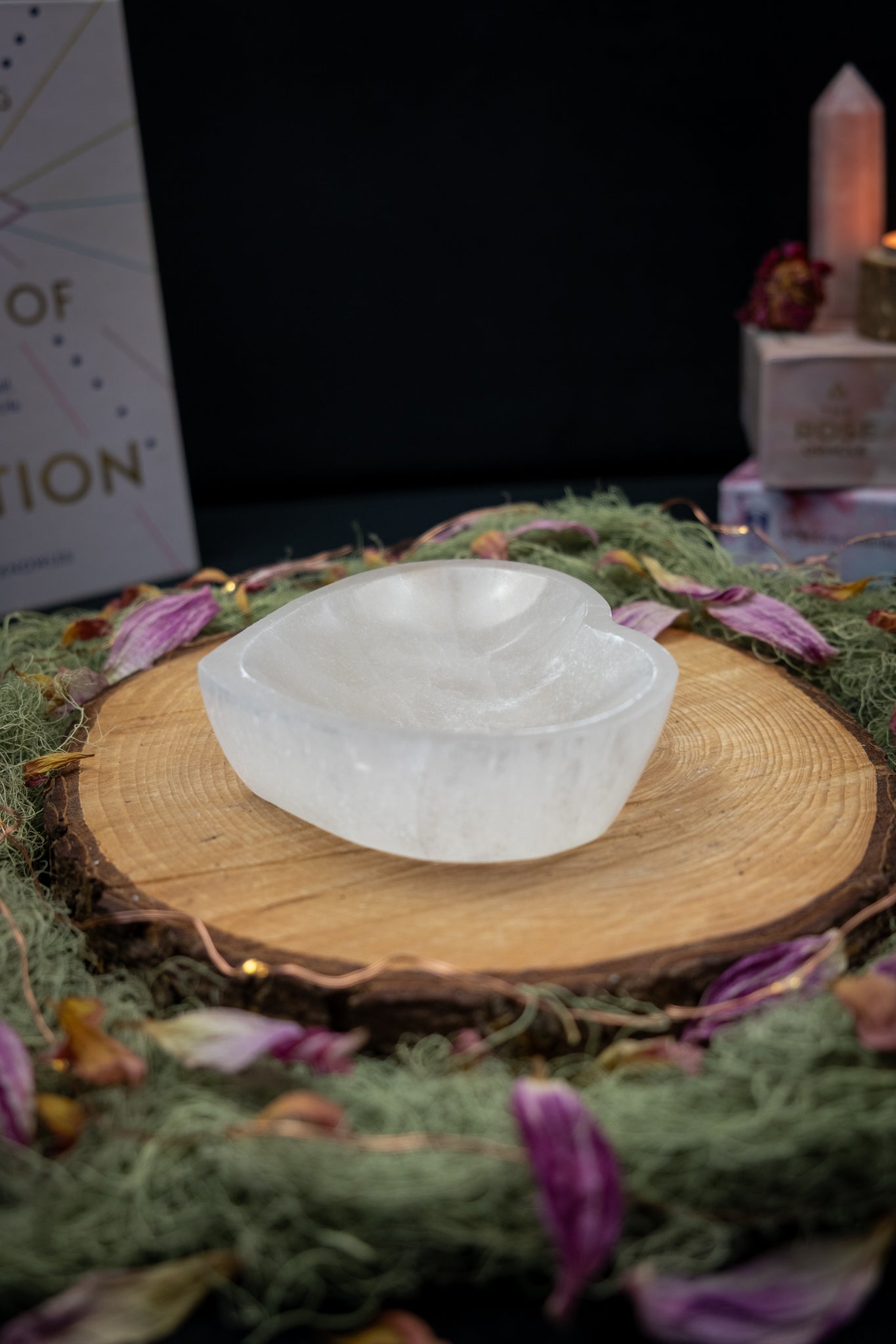 Selenite Heart Bowl