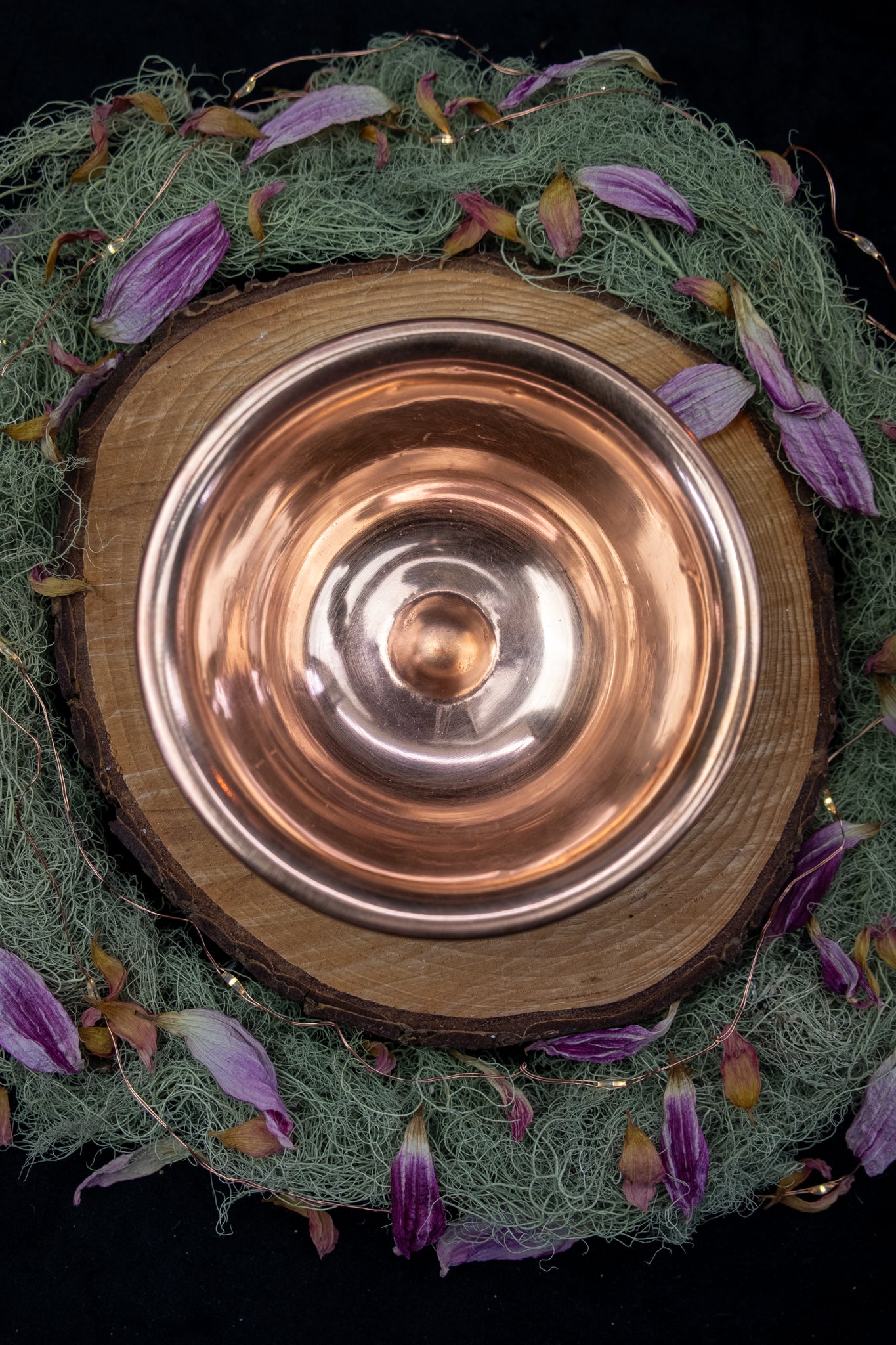 Copper Ritual Bowl With Tree of Life Design