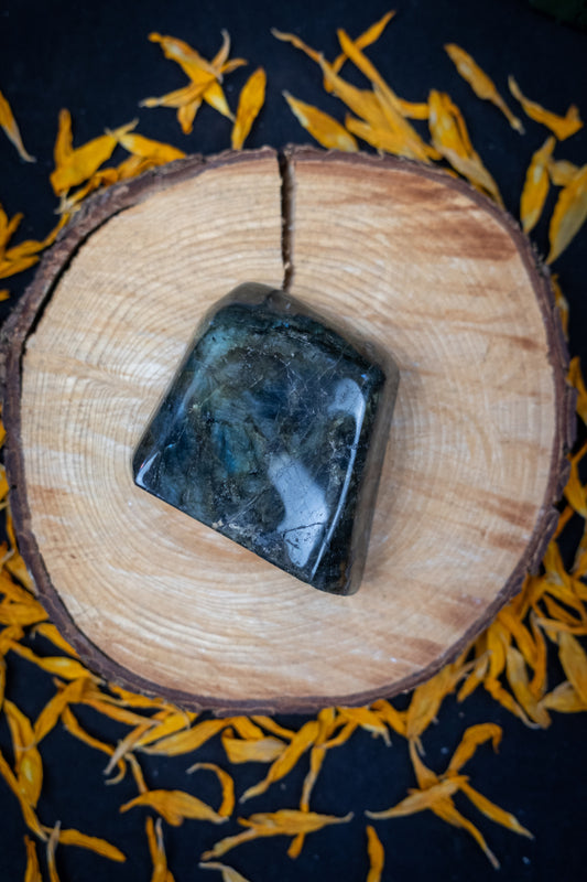 Sunset Labradorite Freeform, Flashy Labradorite Gemstone, Polished Crystal, Transformation Stone, Spiritual Protection, Chakra Healing