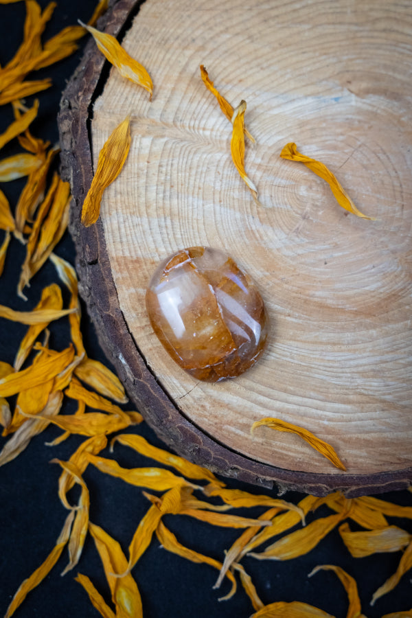 Golden Healer Quartz Cabochon High Grade Polished Crystal Gemstone for Healing Energy Clarity Balance and Spiritual Growth