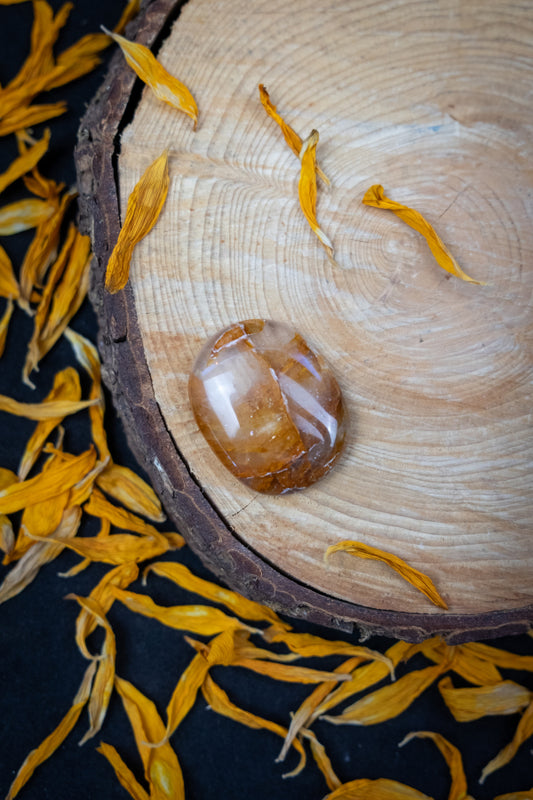 Golden Healer Quartz Cabochon High Grade Polished Crystal Gemstone for Healing Energy Clarity Balance and Spiritual Growth