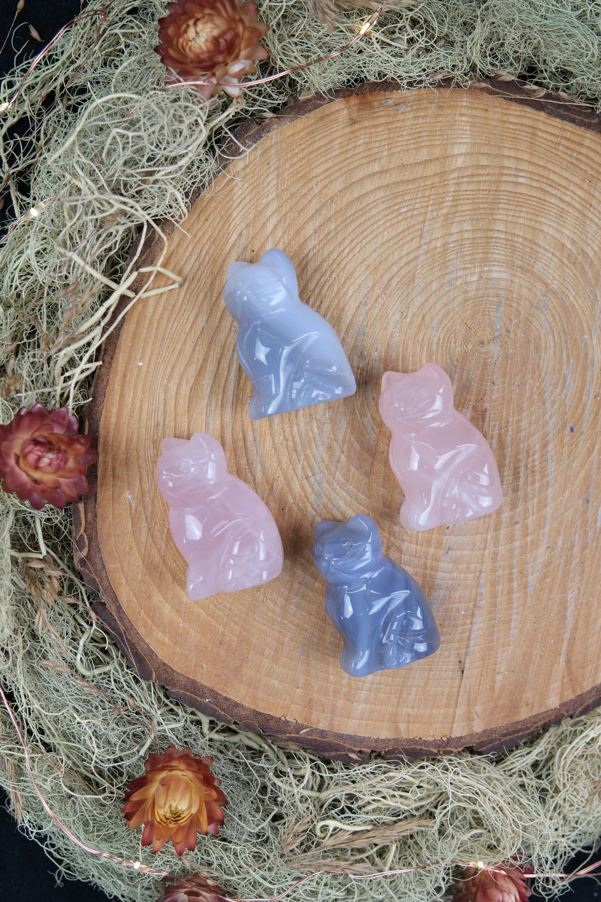 Crystal Cat Carving