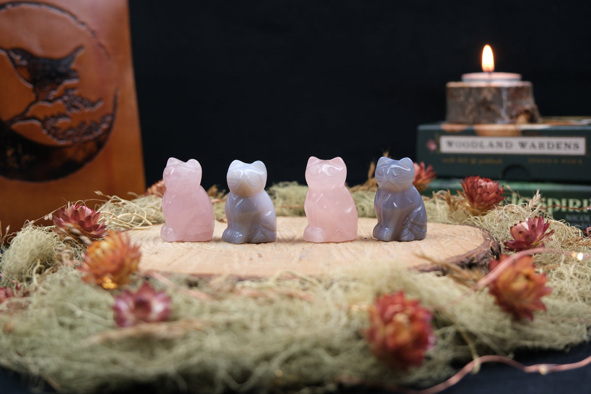 Crystal Cat Carving