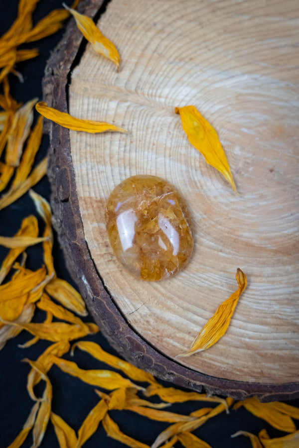 Golden Healer Quartz Cabochon High Grade Polished Crystal Gemstone for Healing Energy Clarity Balance and Spiritual Growth