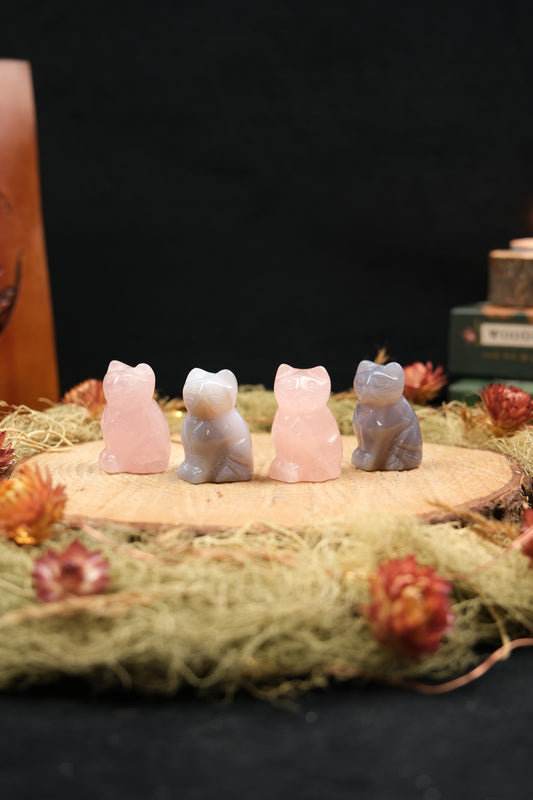 Crystal Cat Carving