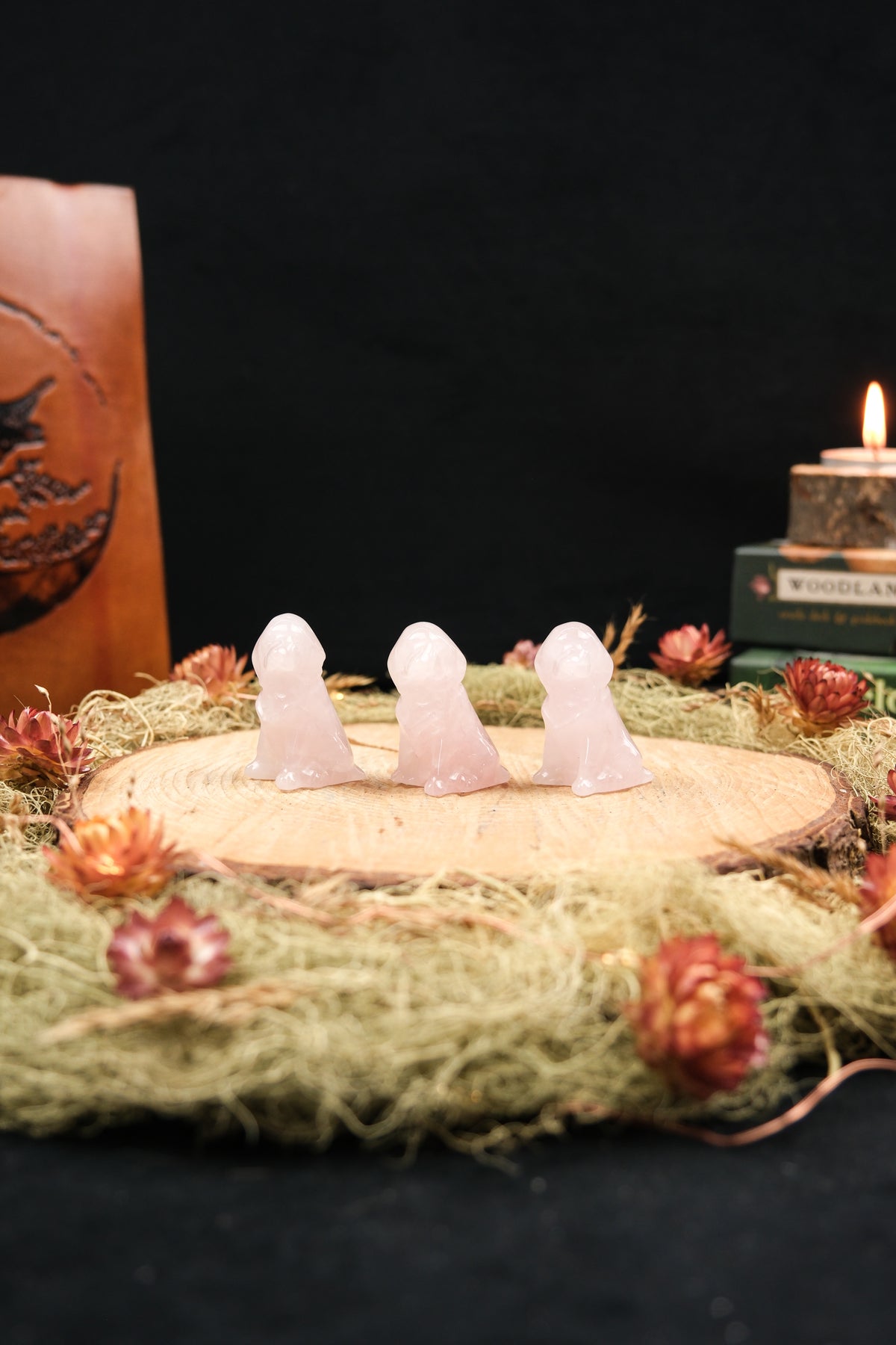 Crystal Dog Carving
