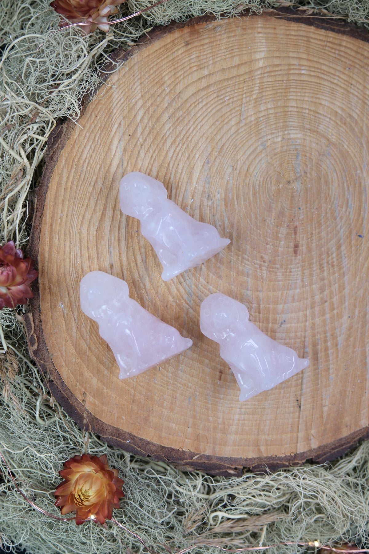 Crystal Dog Carving