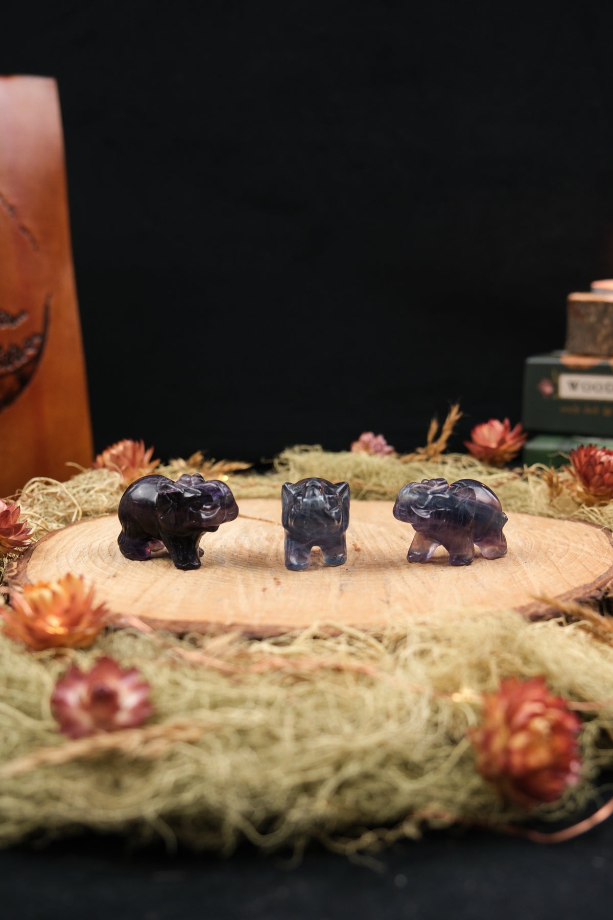 Rainbow Fluorite Elephant