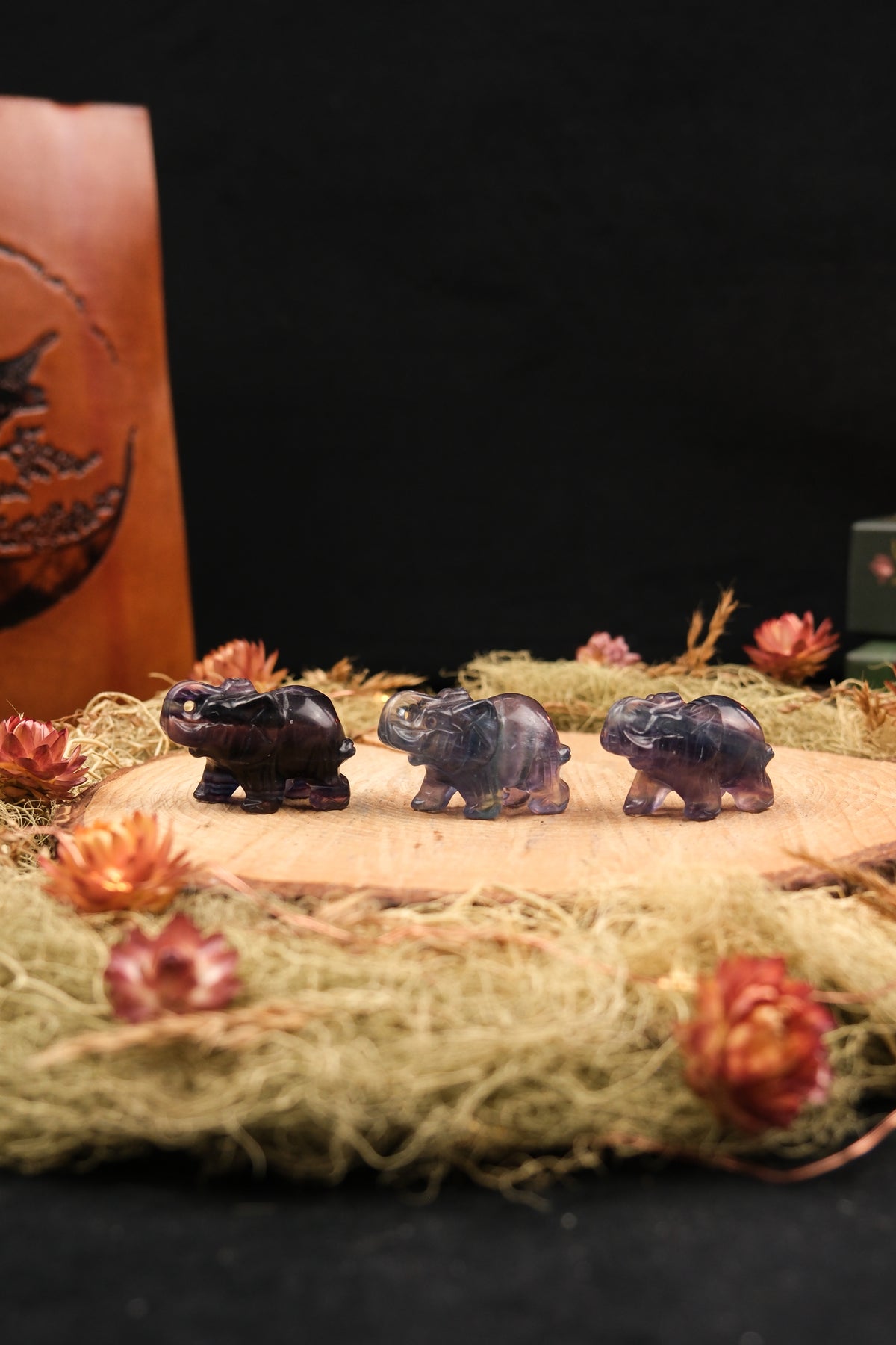 Rainbow Fluorite Elephant