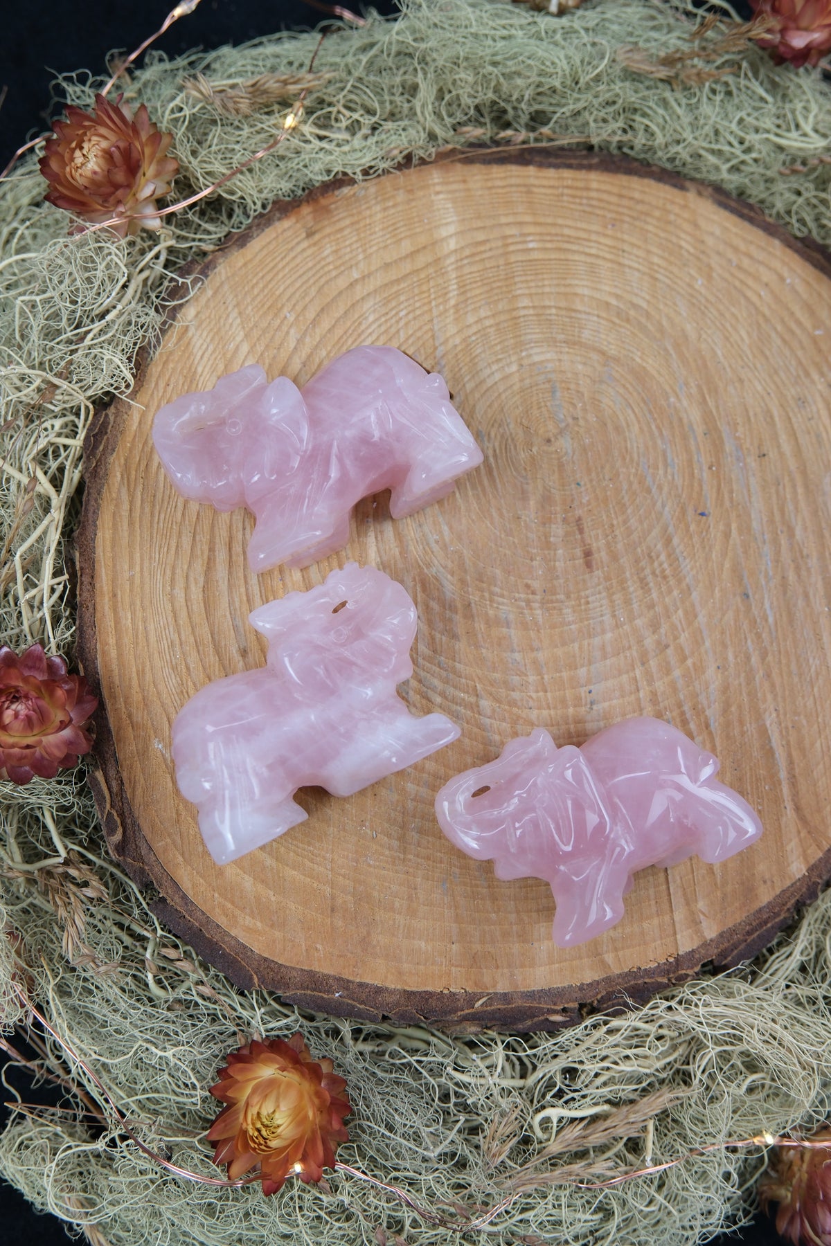 Rose Quartz Elephant