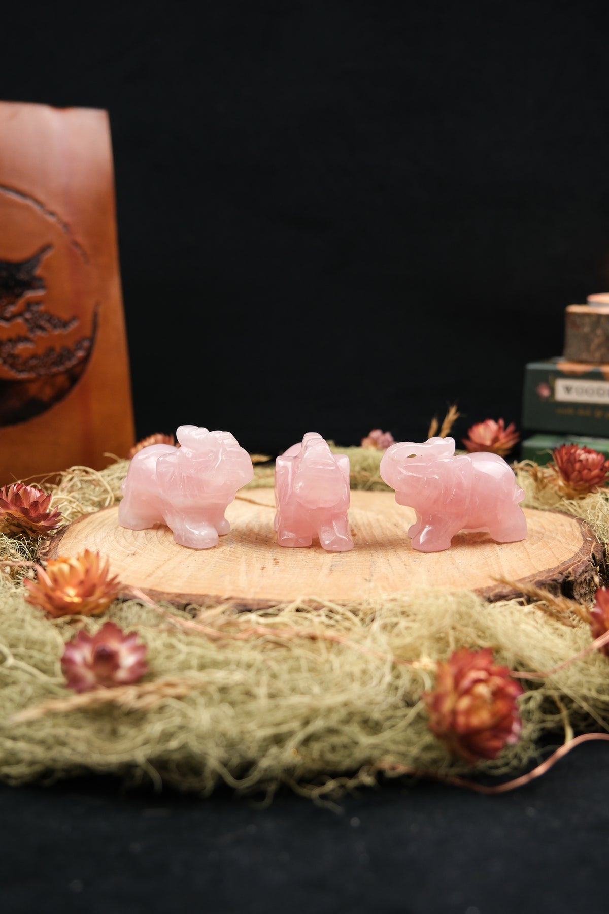 Rose Quartz Elephant