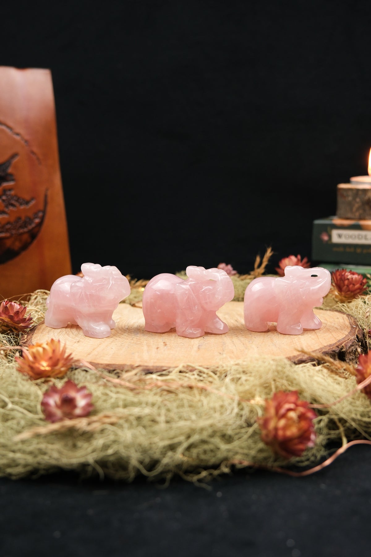 Rose Quartz Elephant