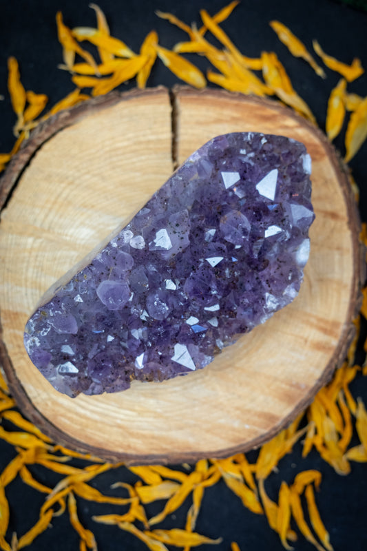 Amethyst Crystal Bed, Raw Amethyst Gemstone Cluster, Large Amethyst Stone for Healing Meditation Reiki Energy
