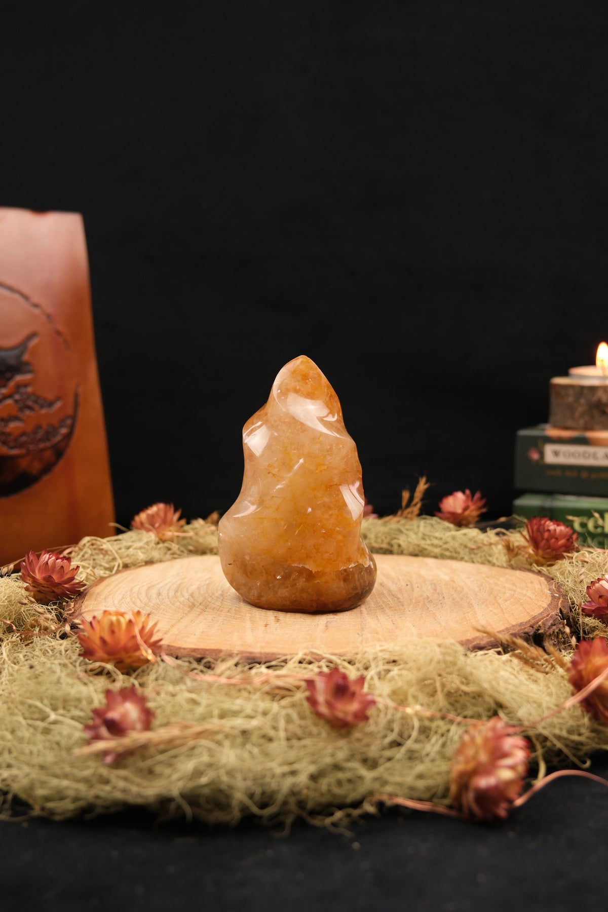 Golden Healer Quartz Flame