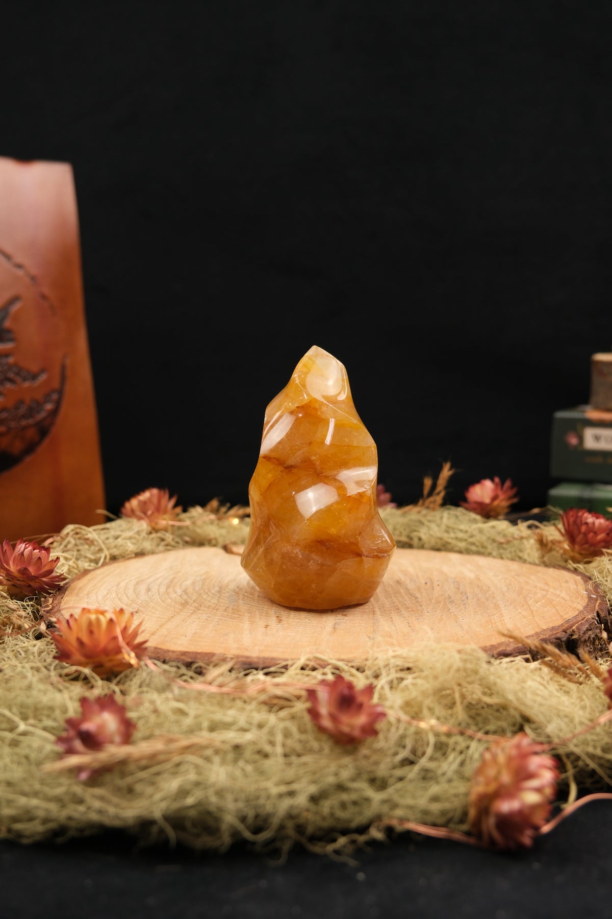 Golden Healer Quartz Flame