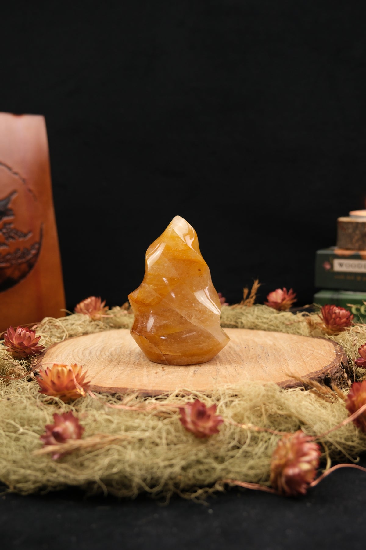 Golden Healer Quartz Flame