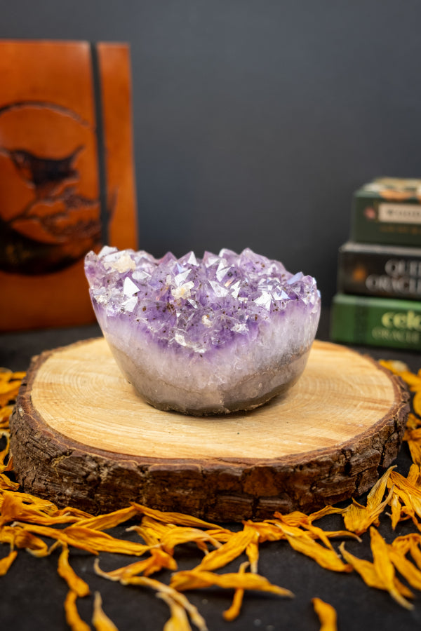Amethyst Crystal Bed, Raw Amethyst Gemstone Cluster, Large Amethyst Stone for Healing Meditation Reiki Energy
