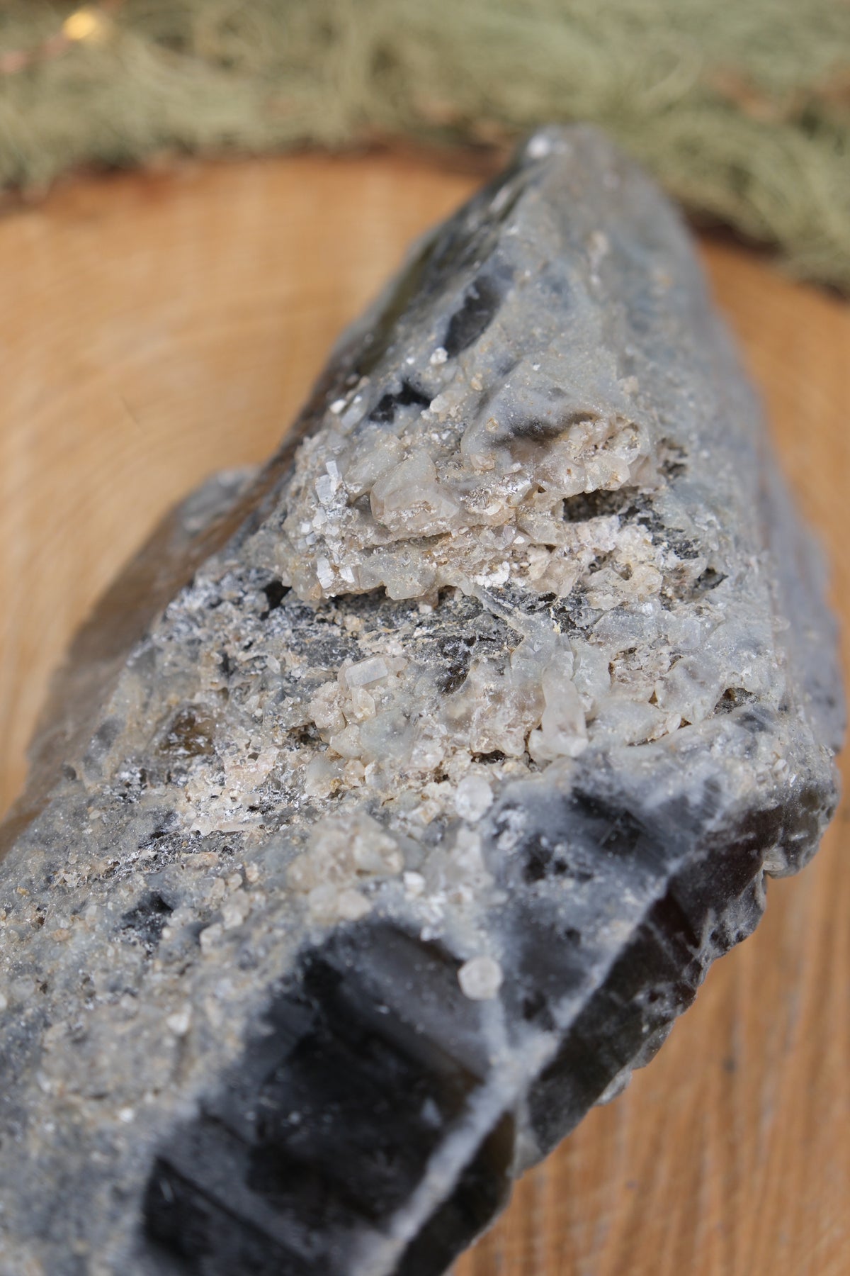 South African Smokey Lemurian Quartz with Barnacle Growth