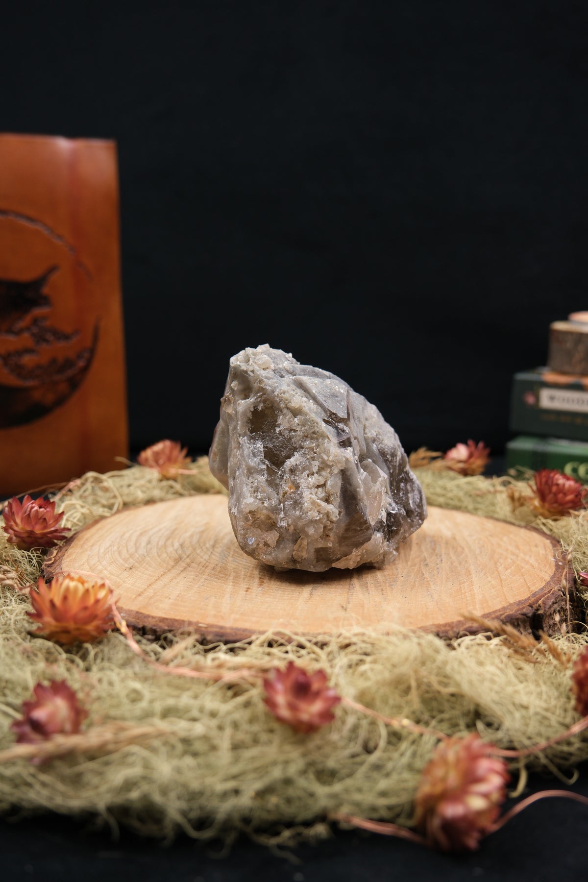 South African Smokey Lemurian Quartz Intergrown Formation