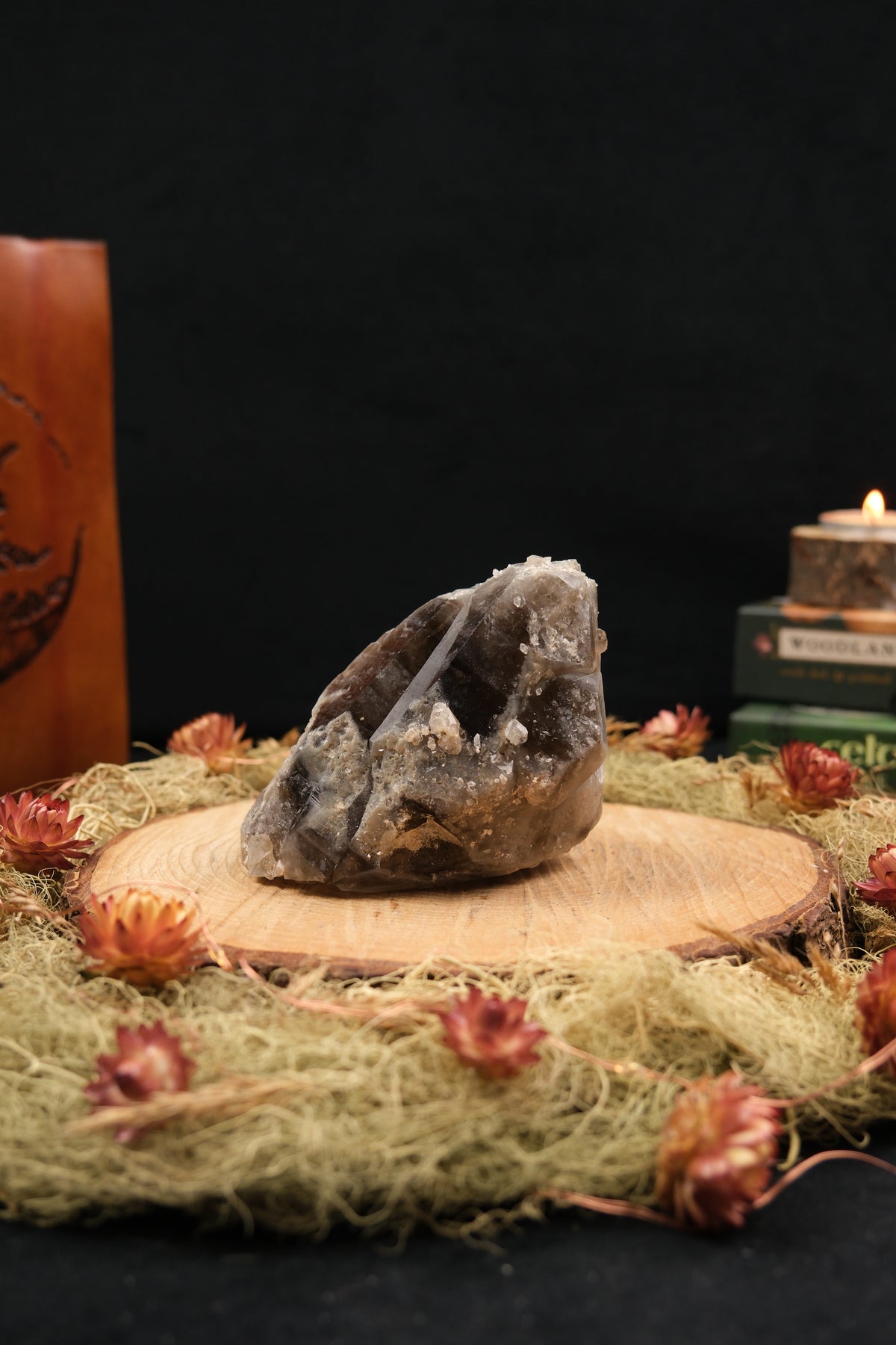 South African Smokey Lemurian Quartz Intergrown Formation