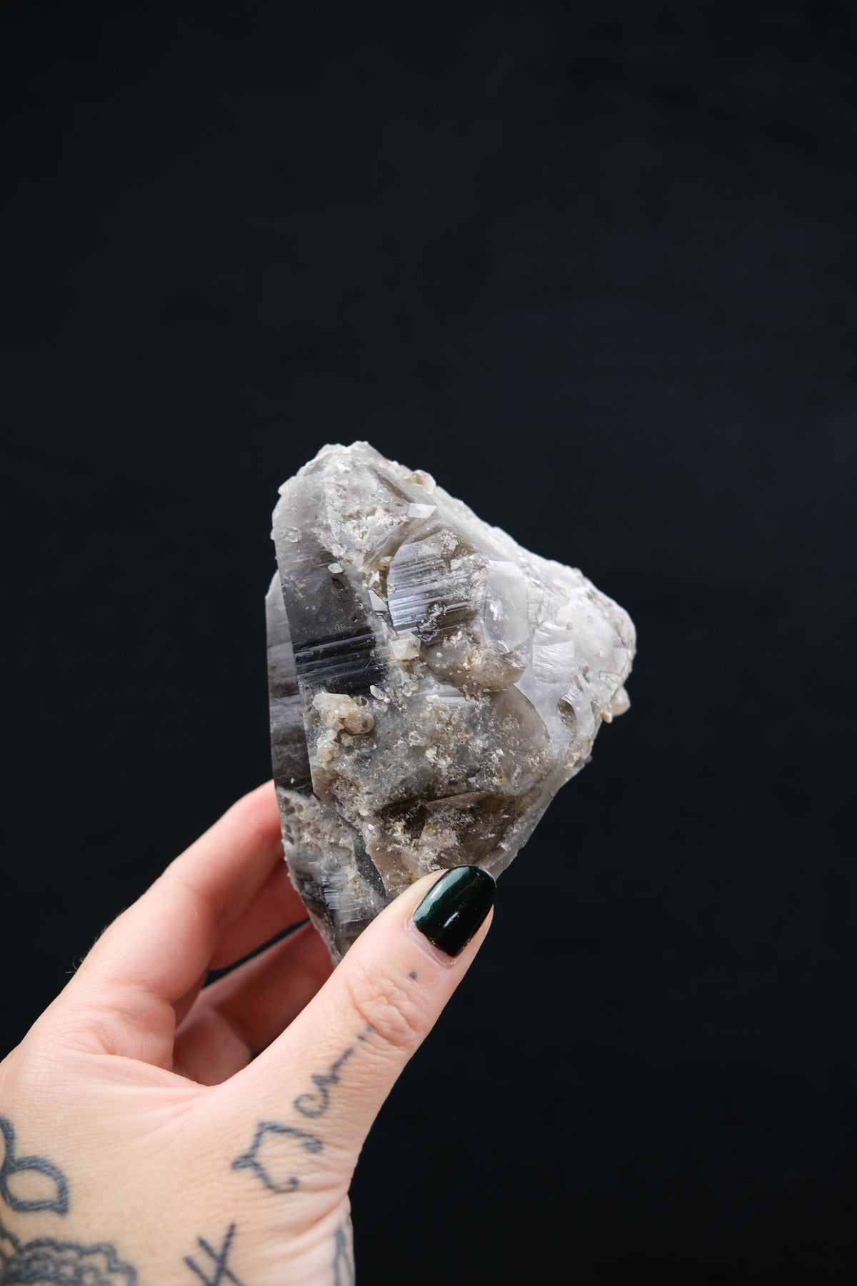 South African Smokey Lemurian Quartz Intergrown Formation