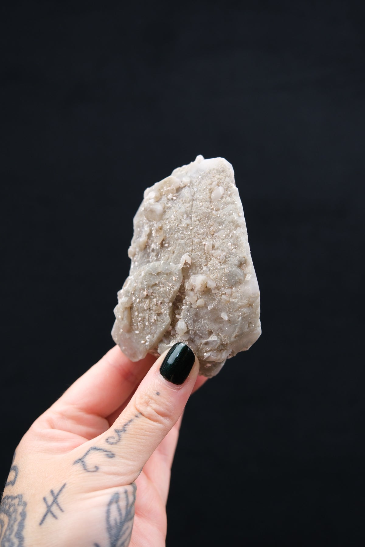 South African Smokey Lemurian Quartz with Barnacle Crystals