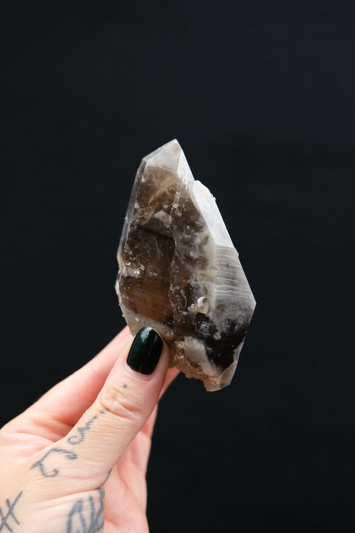 South African Smokey Lemurian Quartz Point