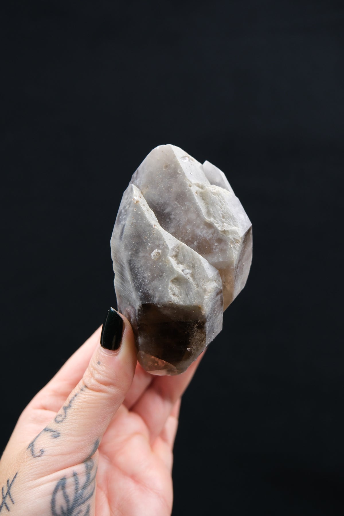 South African Smokey Lemurian Quartz Point