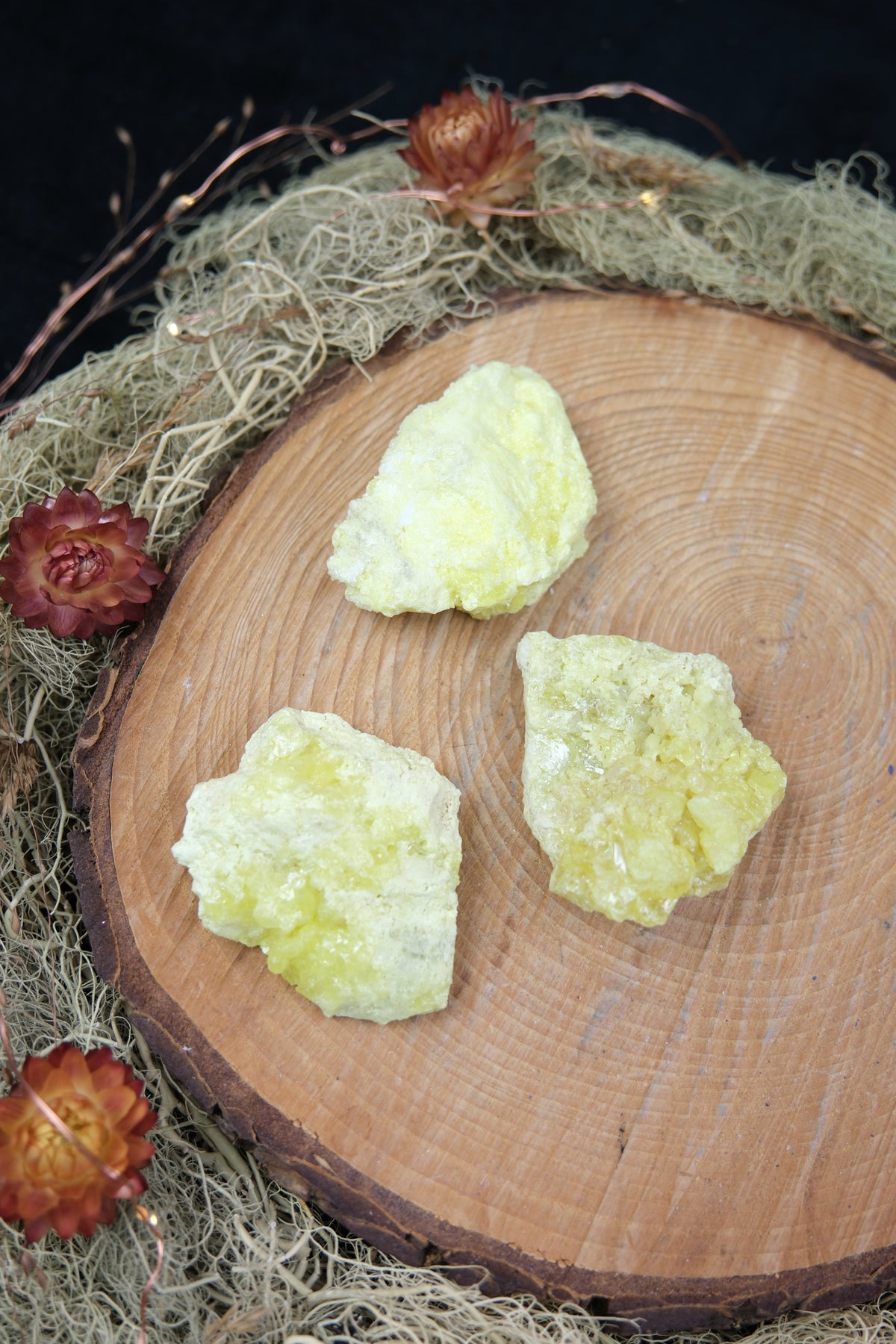 Sulphur Crystal Cluster
