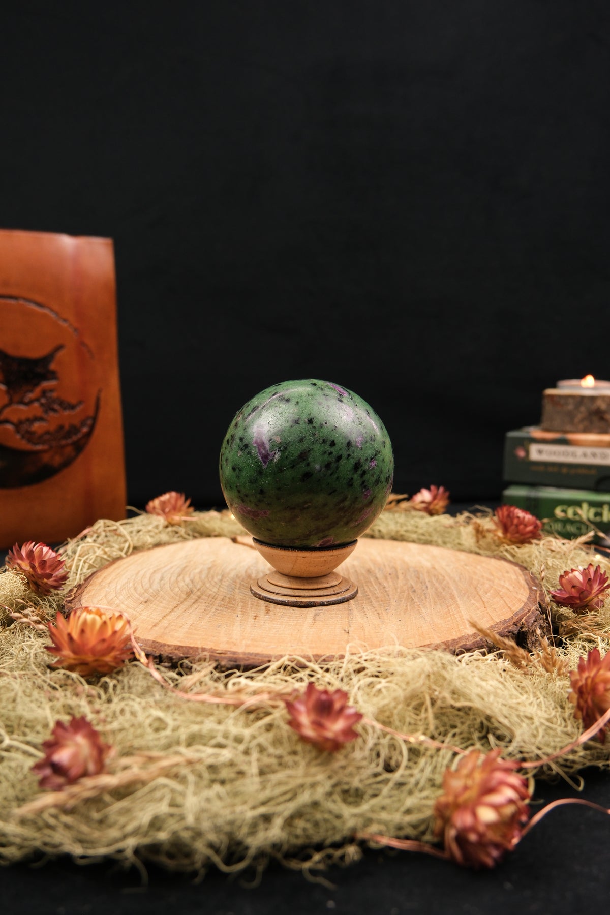 Ruby Zoisite Sphere