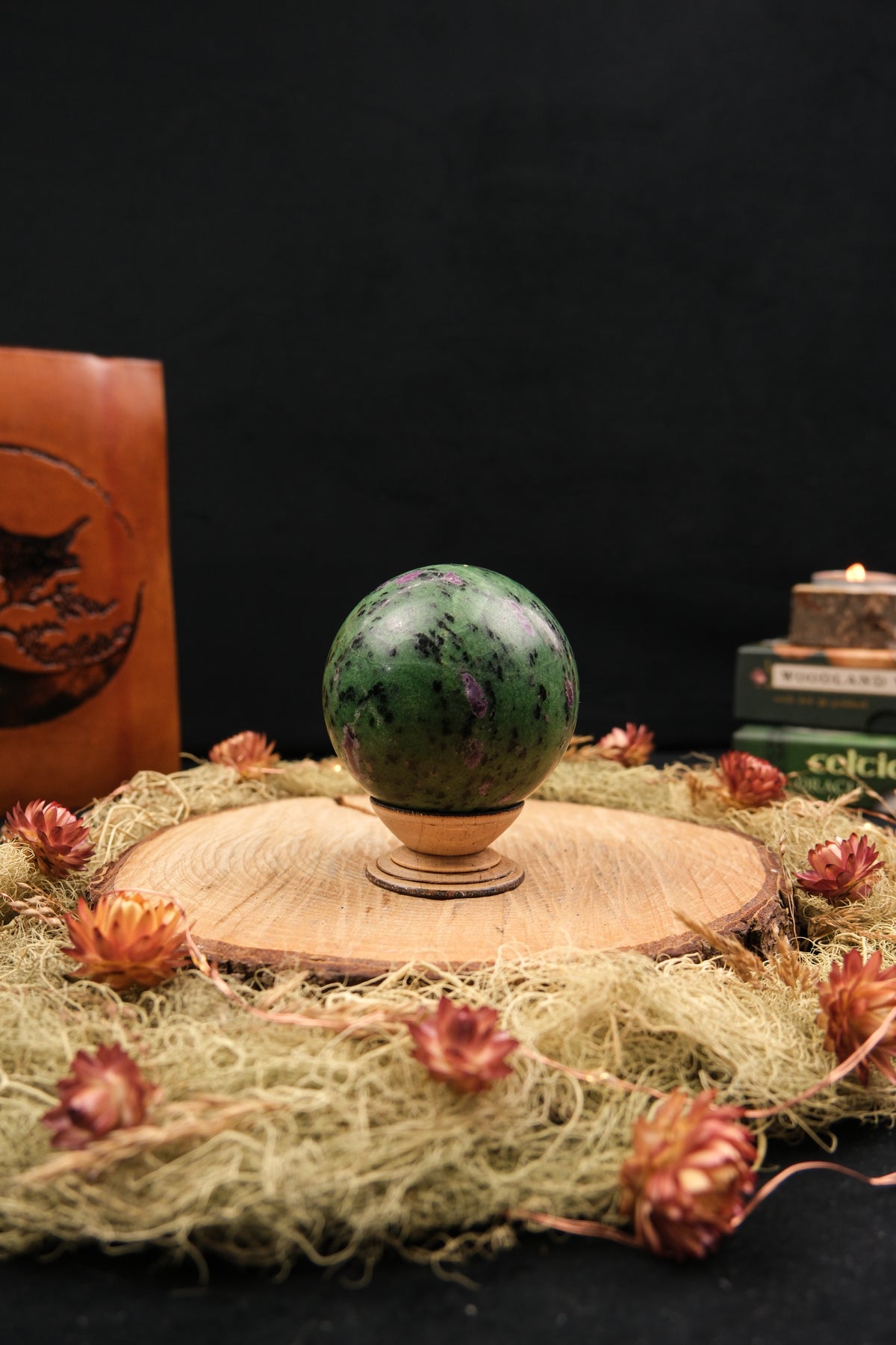 Ruby Zoisite Sphere