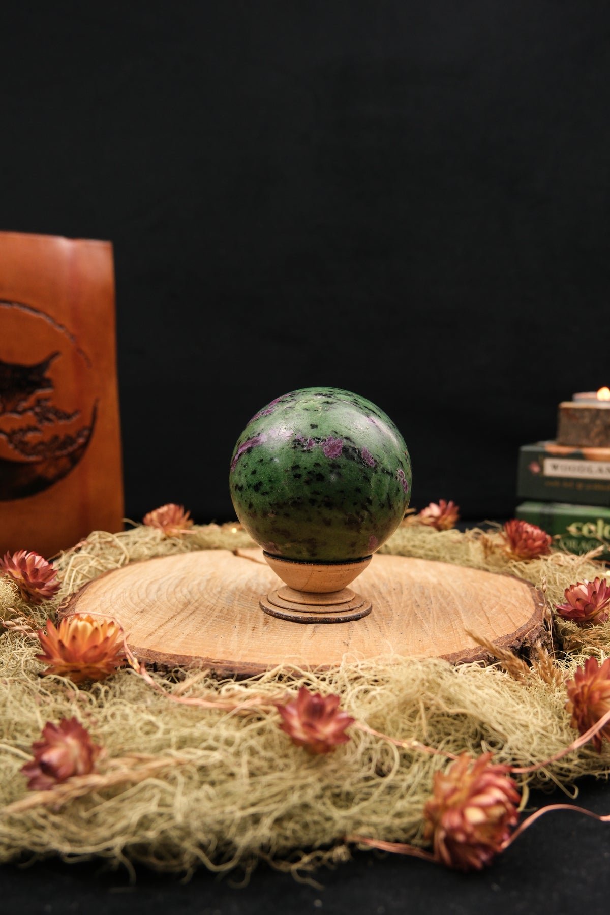 Ruby Zoisite Sphere