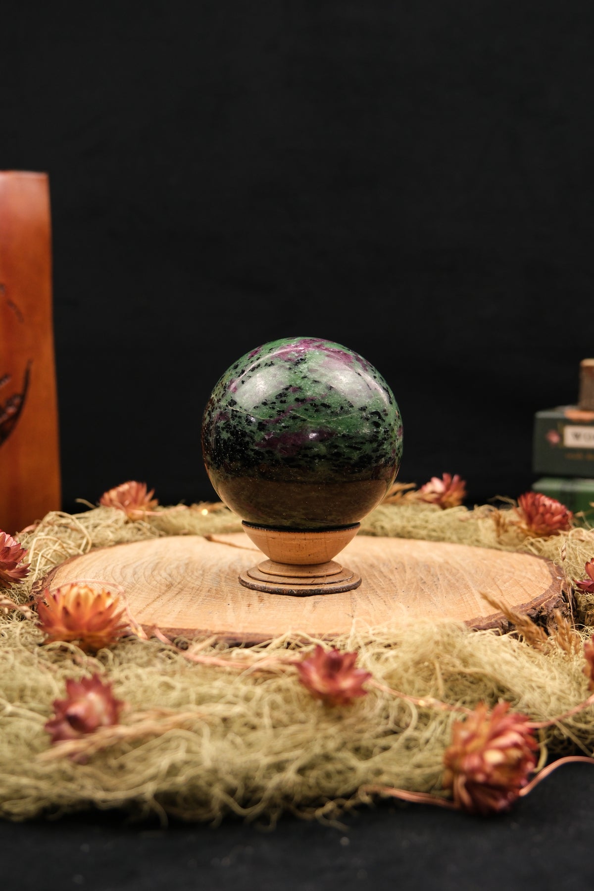 Ruby Zoisite Sphere