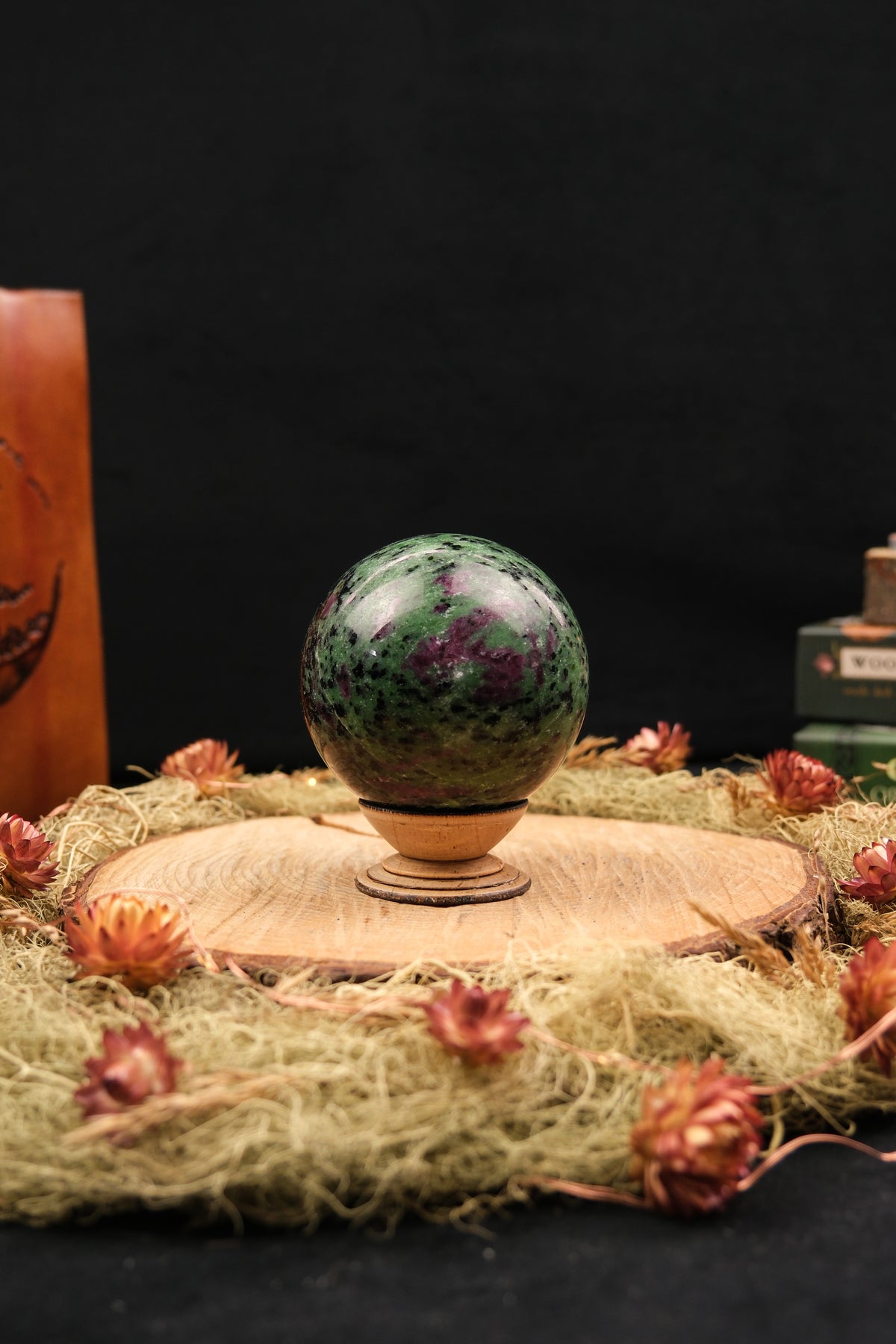 Ruby Zoisite Sphere