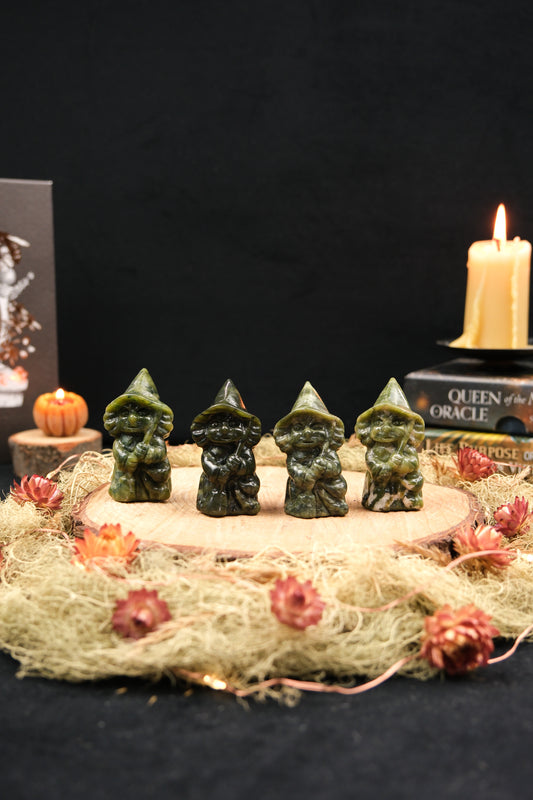 Serpentine Witch Carving