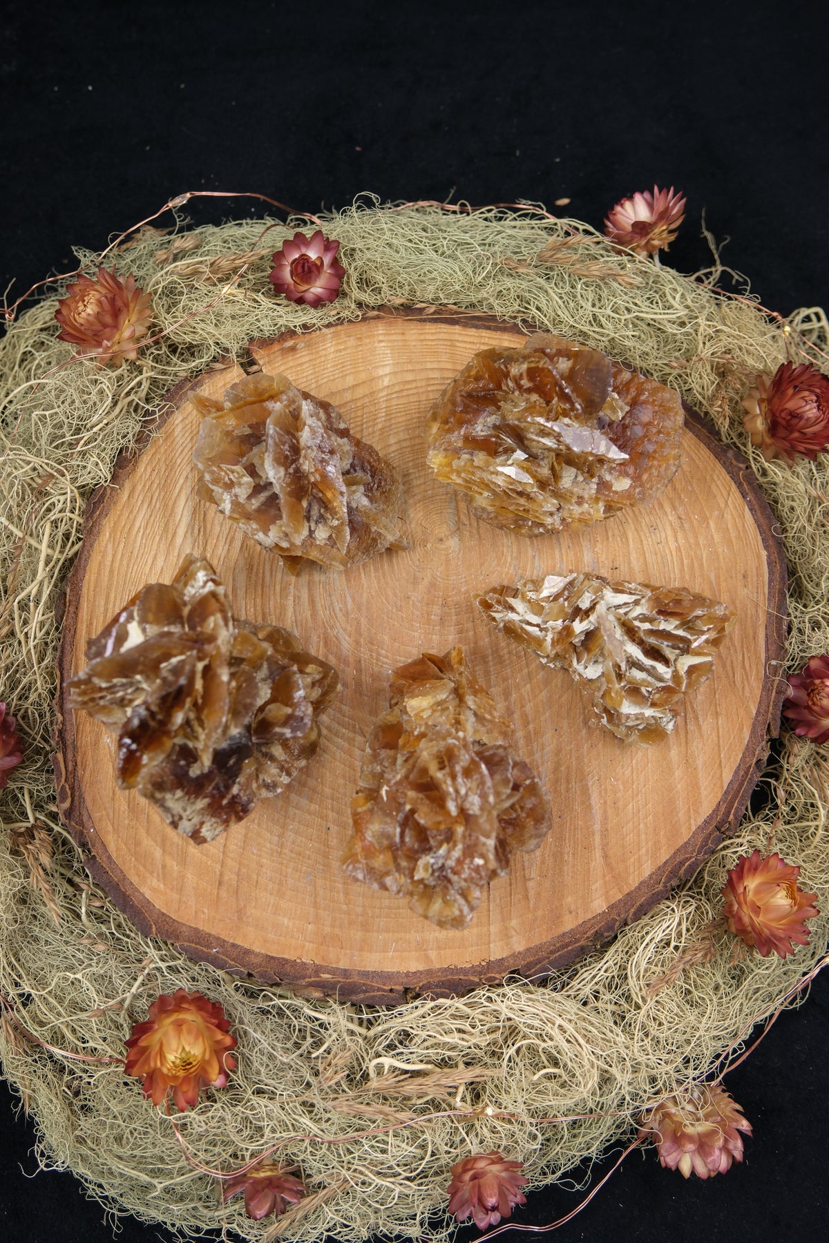 Golden Selenite Cluster