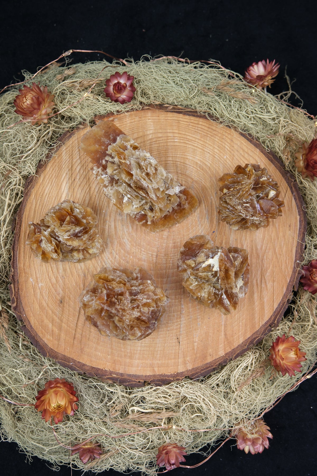 Golden Selenite Cluster