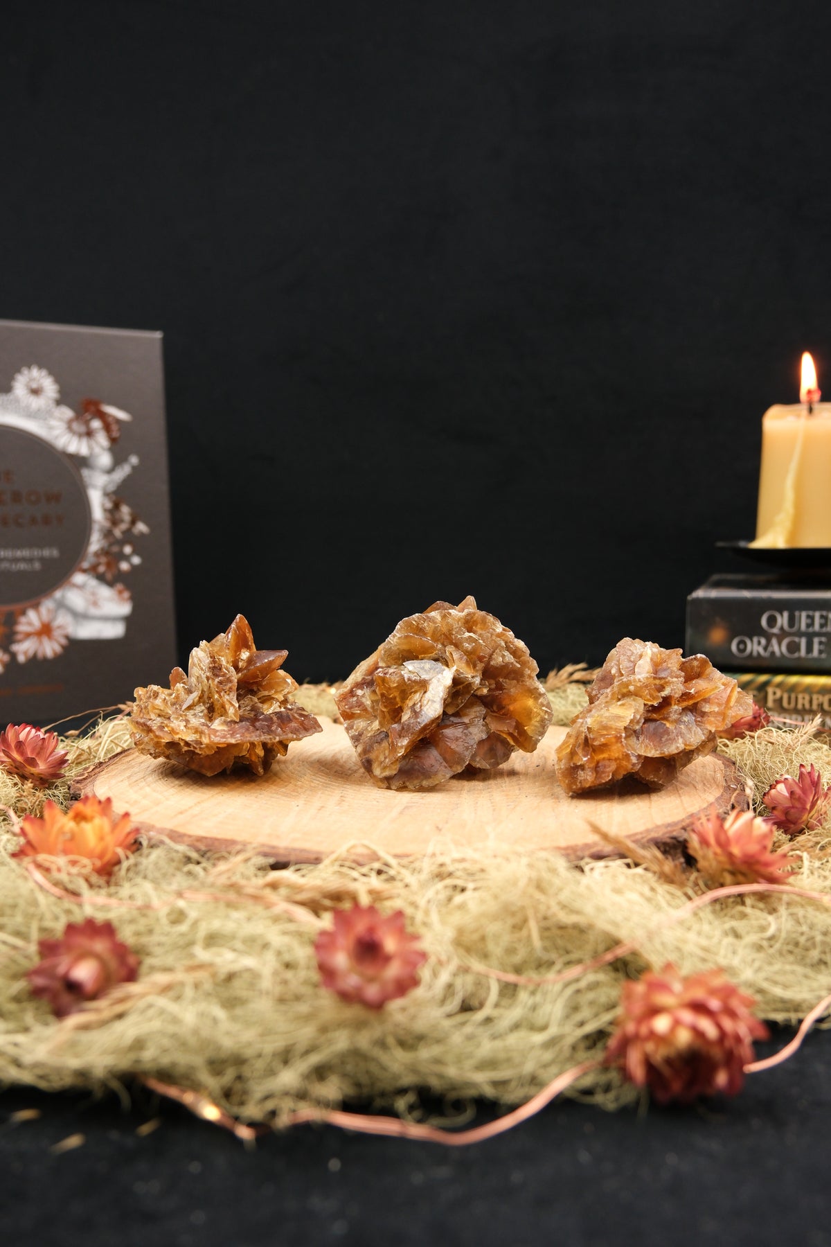 Golden Selenite Cluster