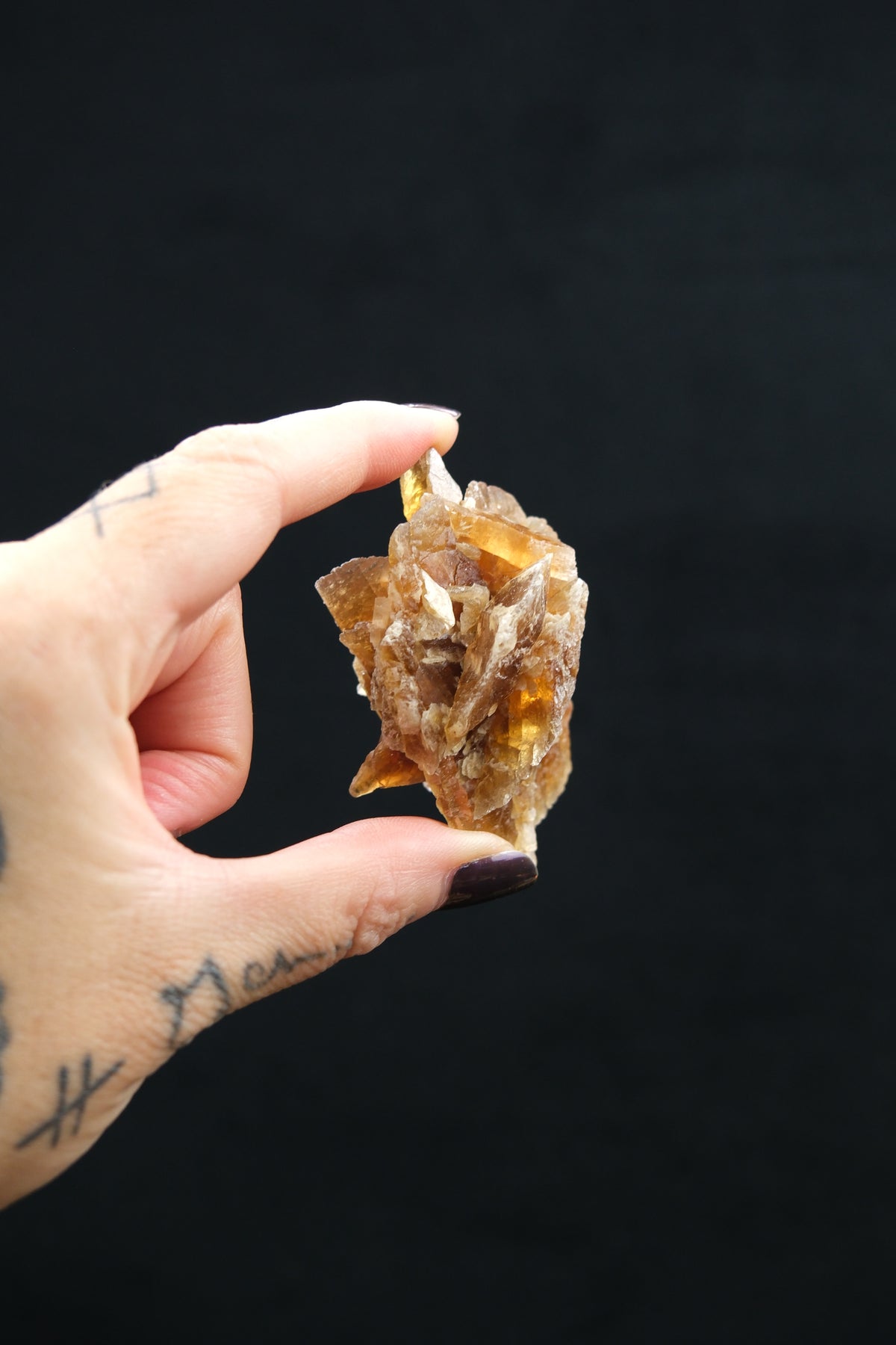 Golden Selenite Cluster