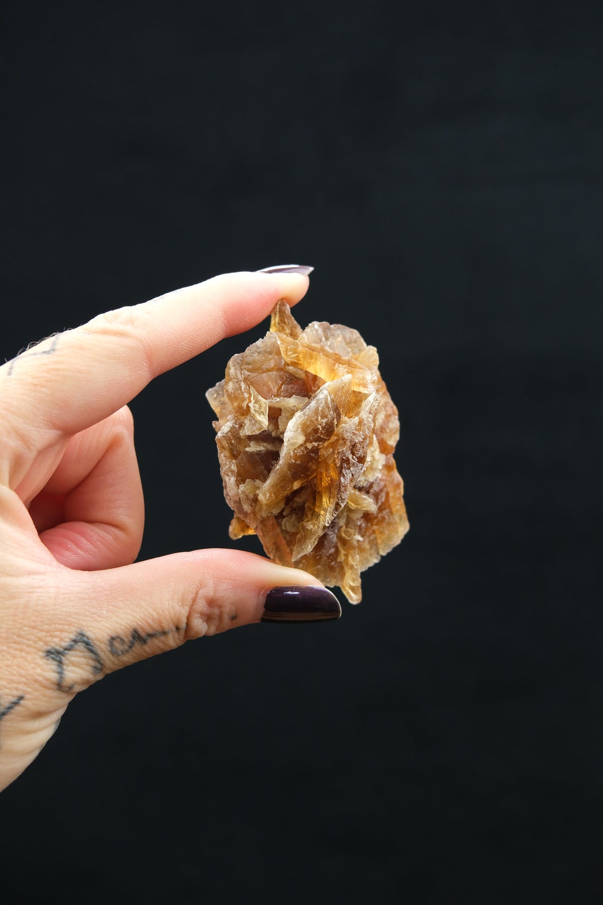 Golden Selenite Cluster