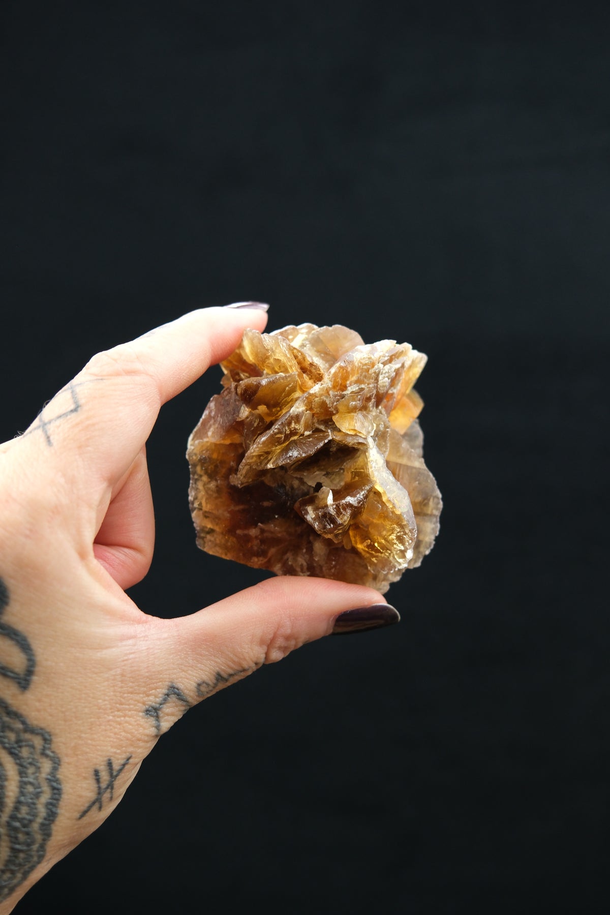 Golden Selenite Cluster