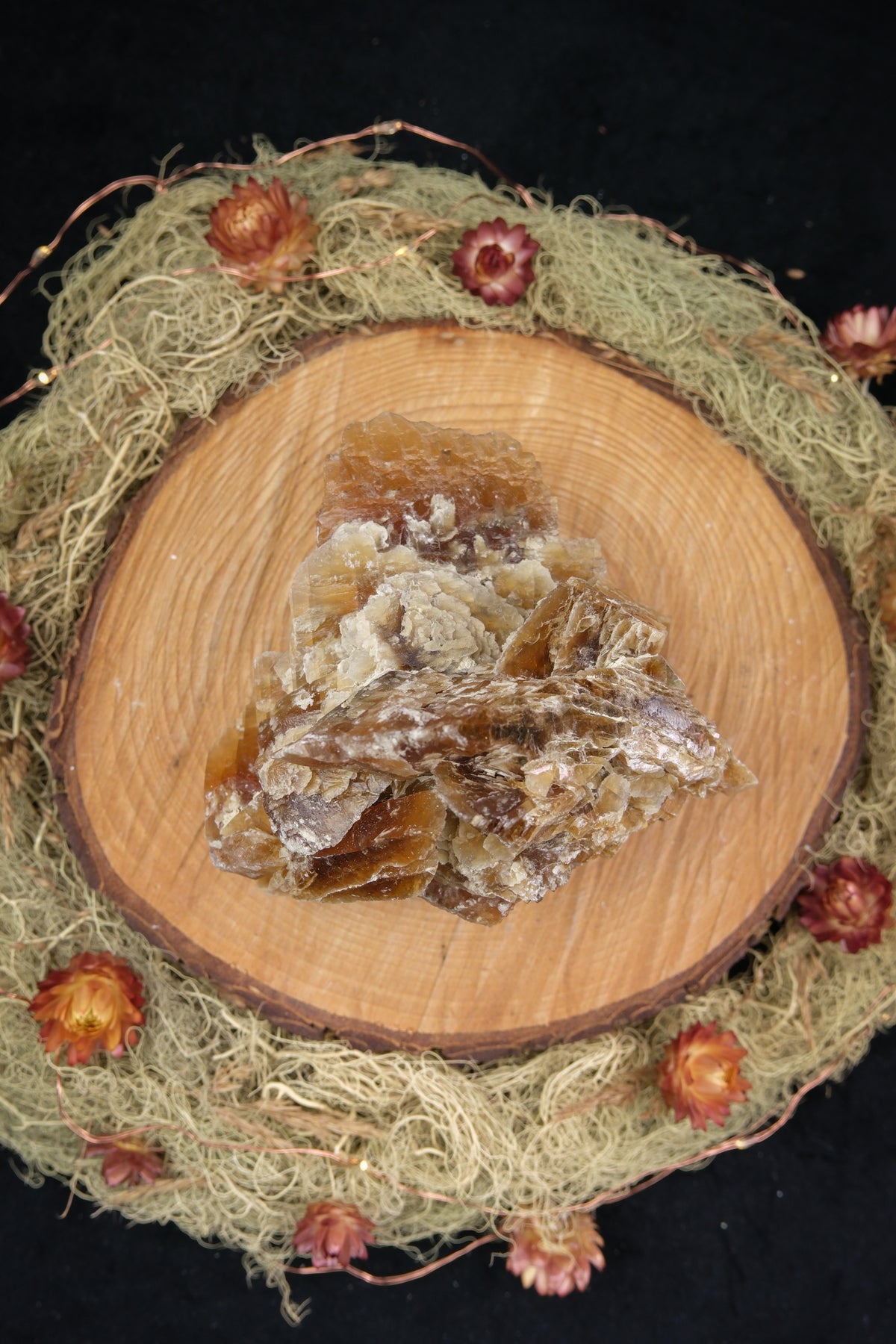 Golden Selenite Cluster