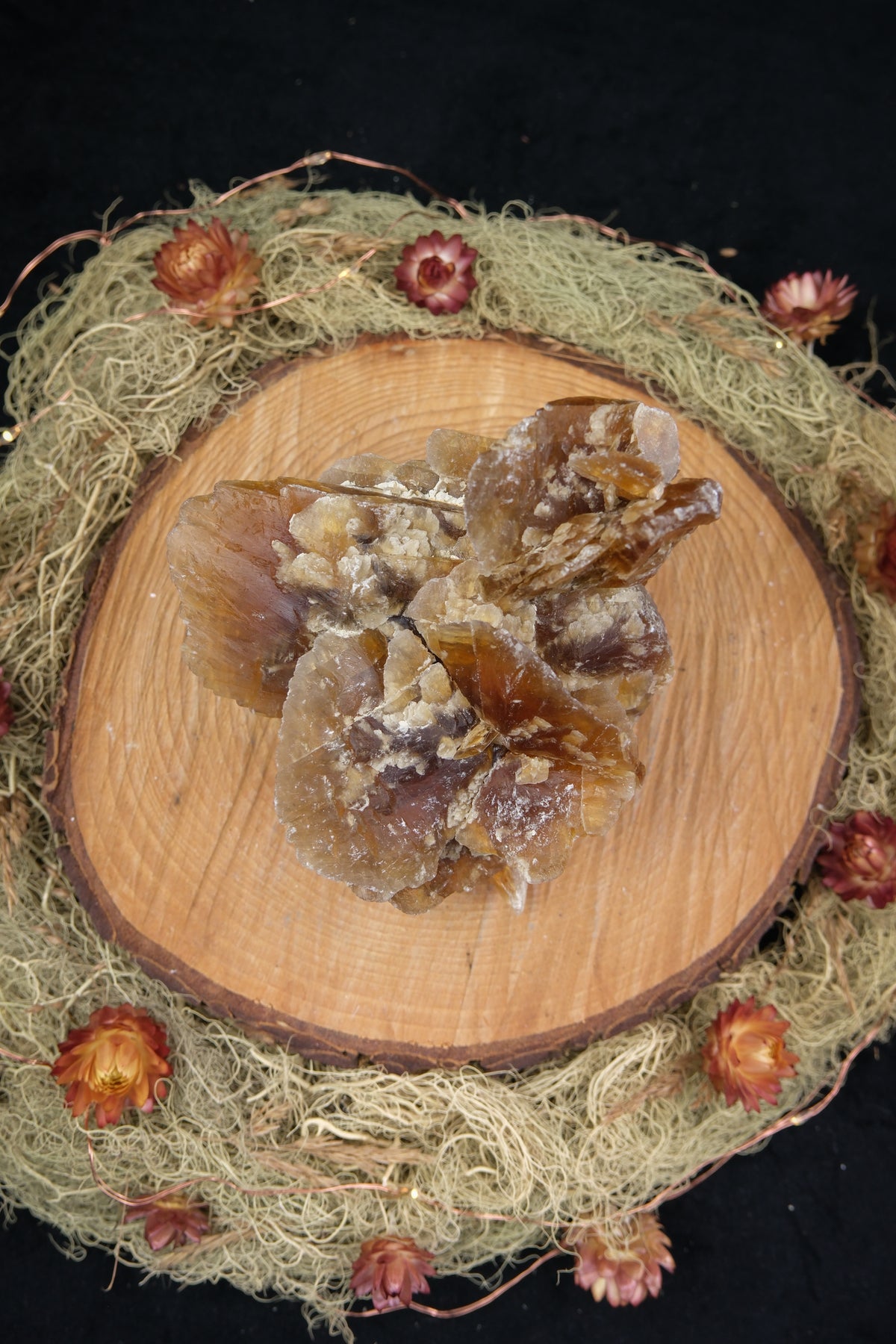 Golden Selenite Cluster