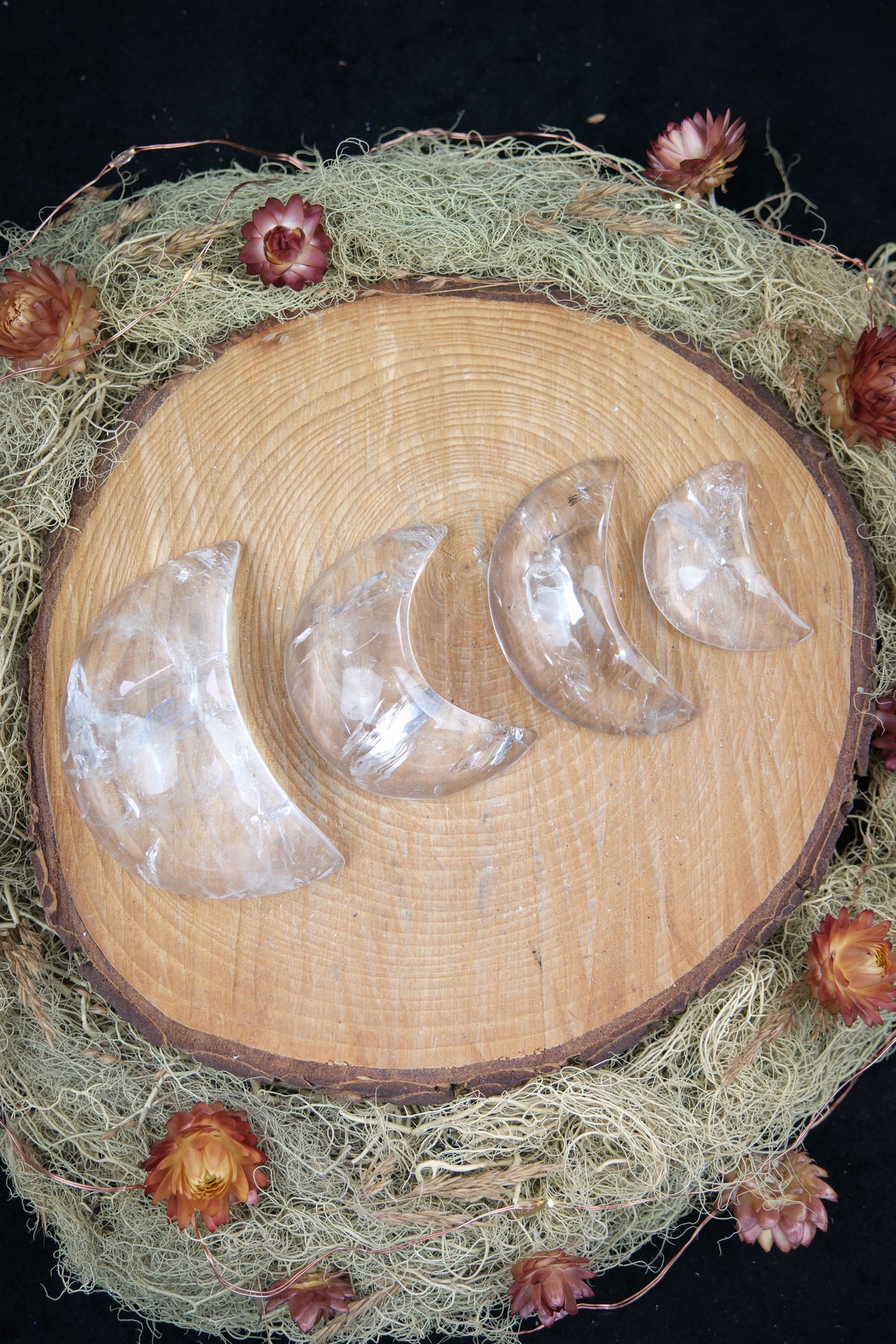 Clear Quartz Moon